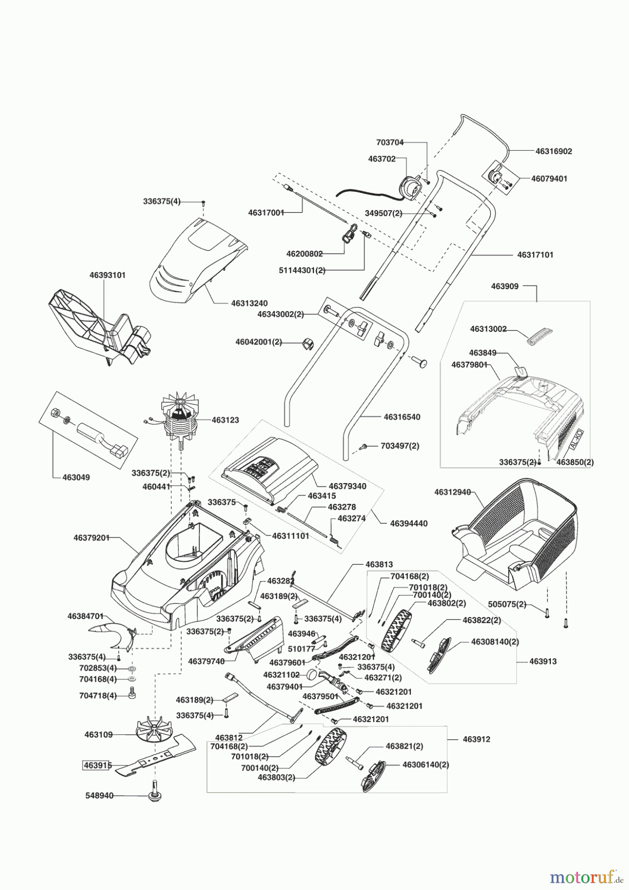 AL-KO Gartentechnik Elektrorasenmäher COMFORT 40E (UK) Seite 1