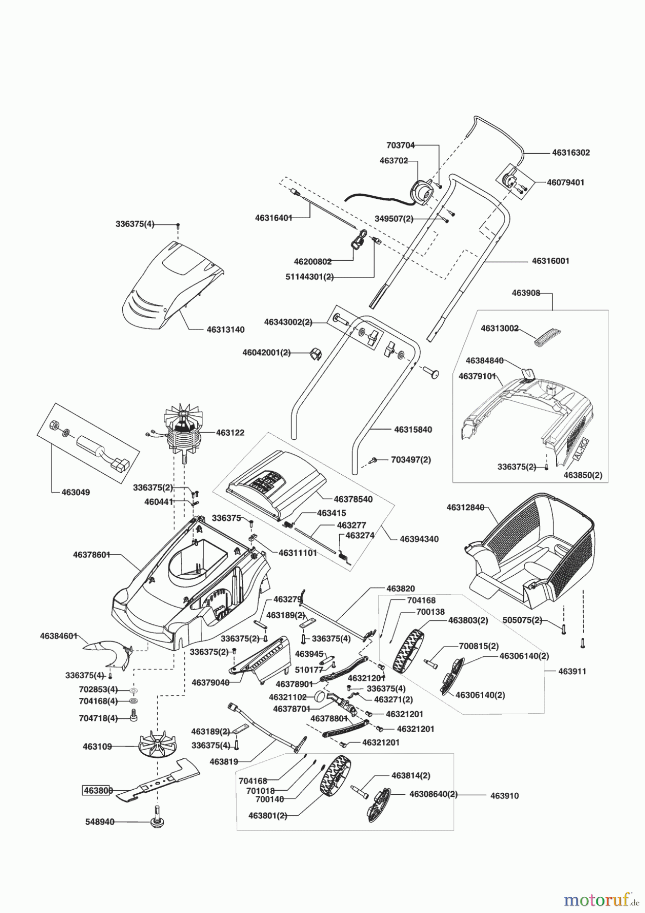  AL-KO Gartentechnik Elektrorasenmäher COMFORT 34E (UK) Seite 1
