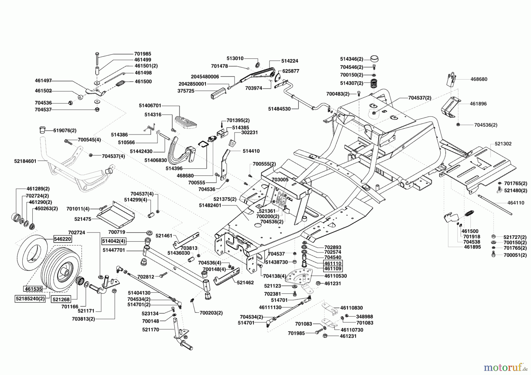 GARDENCARE Gartentechnik Rasentraktor T 17-102 HD 02/2008 - 11/2008 Seite 2