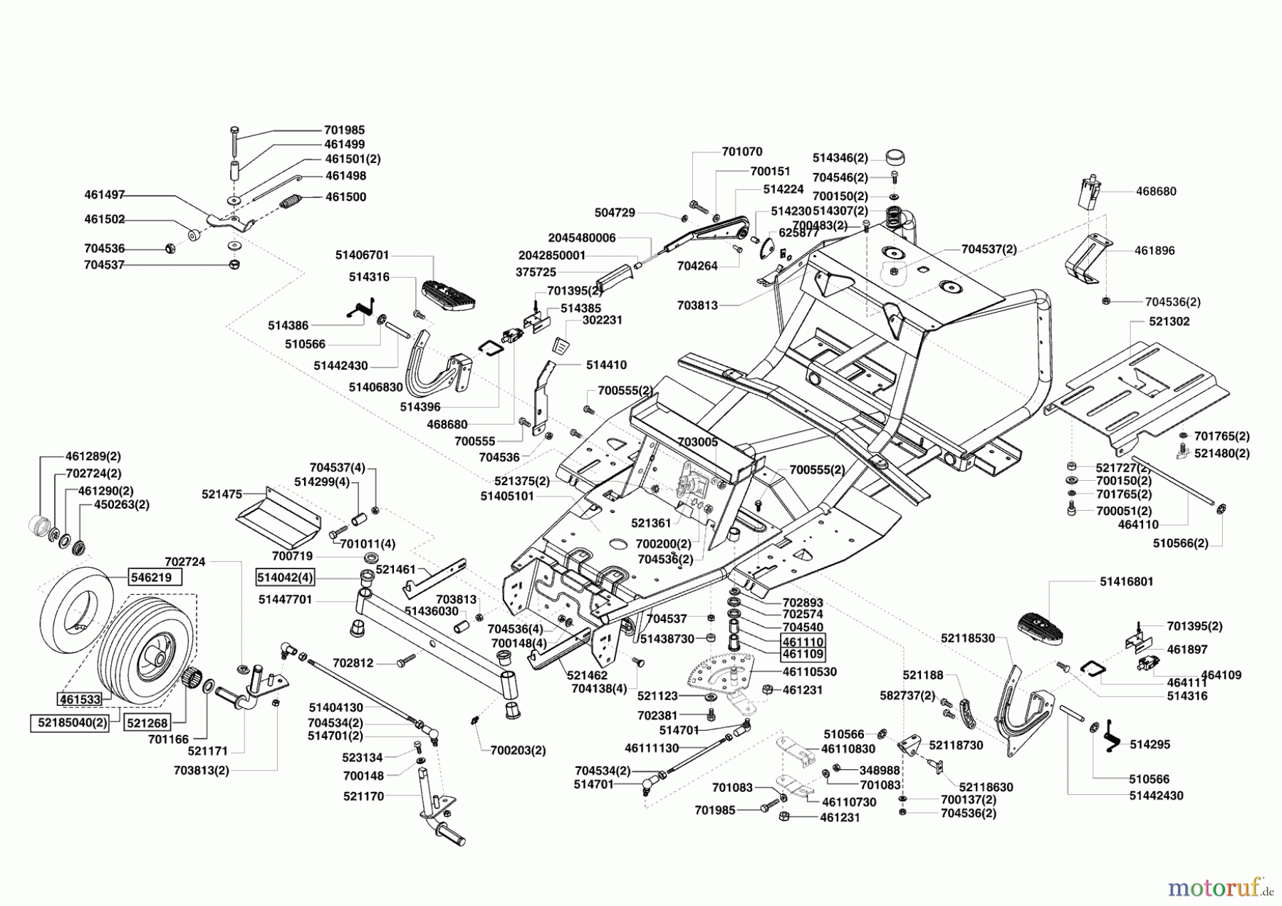 AL-KO Gartentechnik Rasentraktor CLASSIC T 850 R ab 02/2008 Seite 2