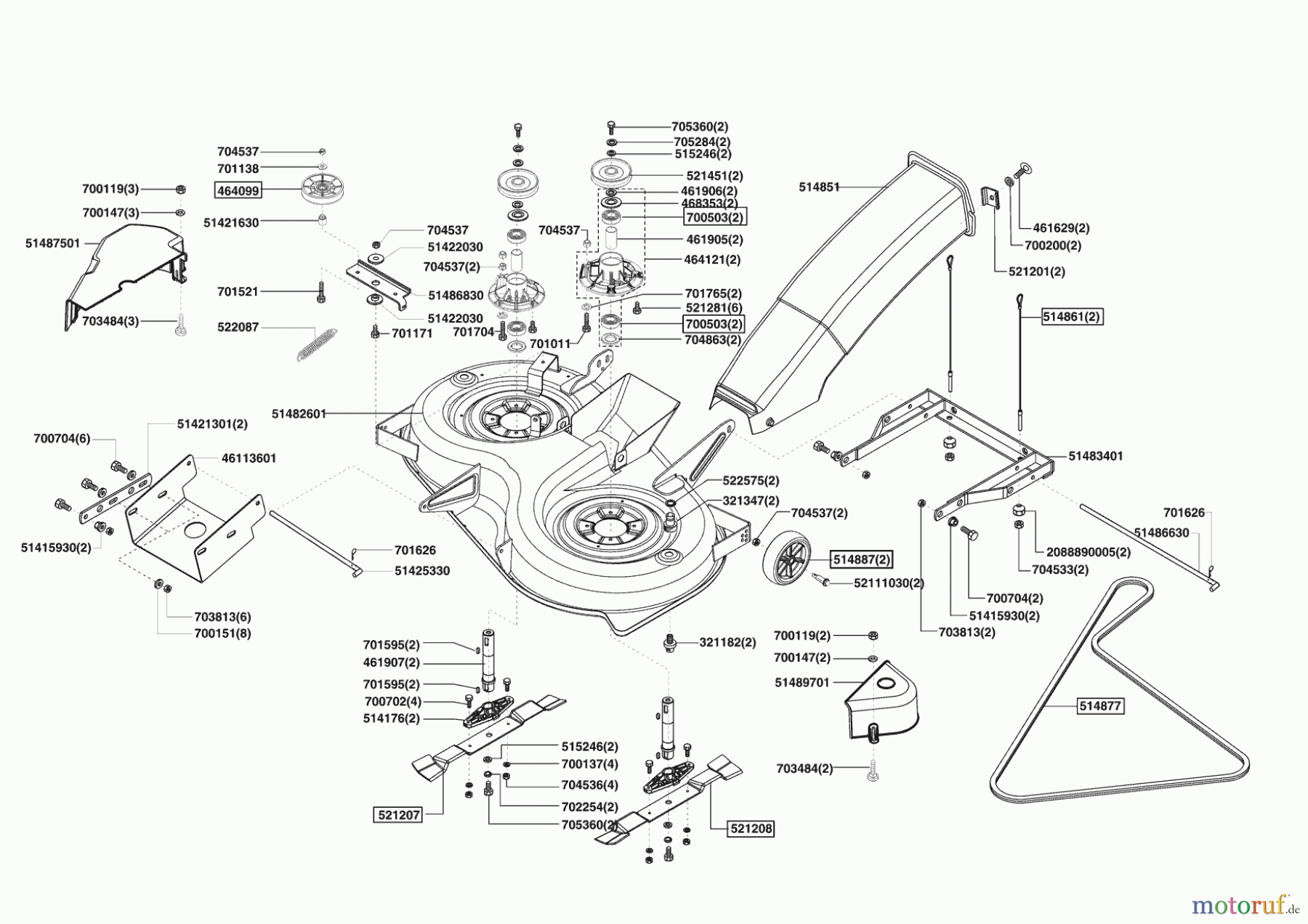 Powerline Gartentechnik Rasentraktor T 20-102 HD 02/2008 - 11/2008 Seite 5
