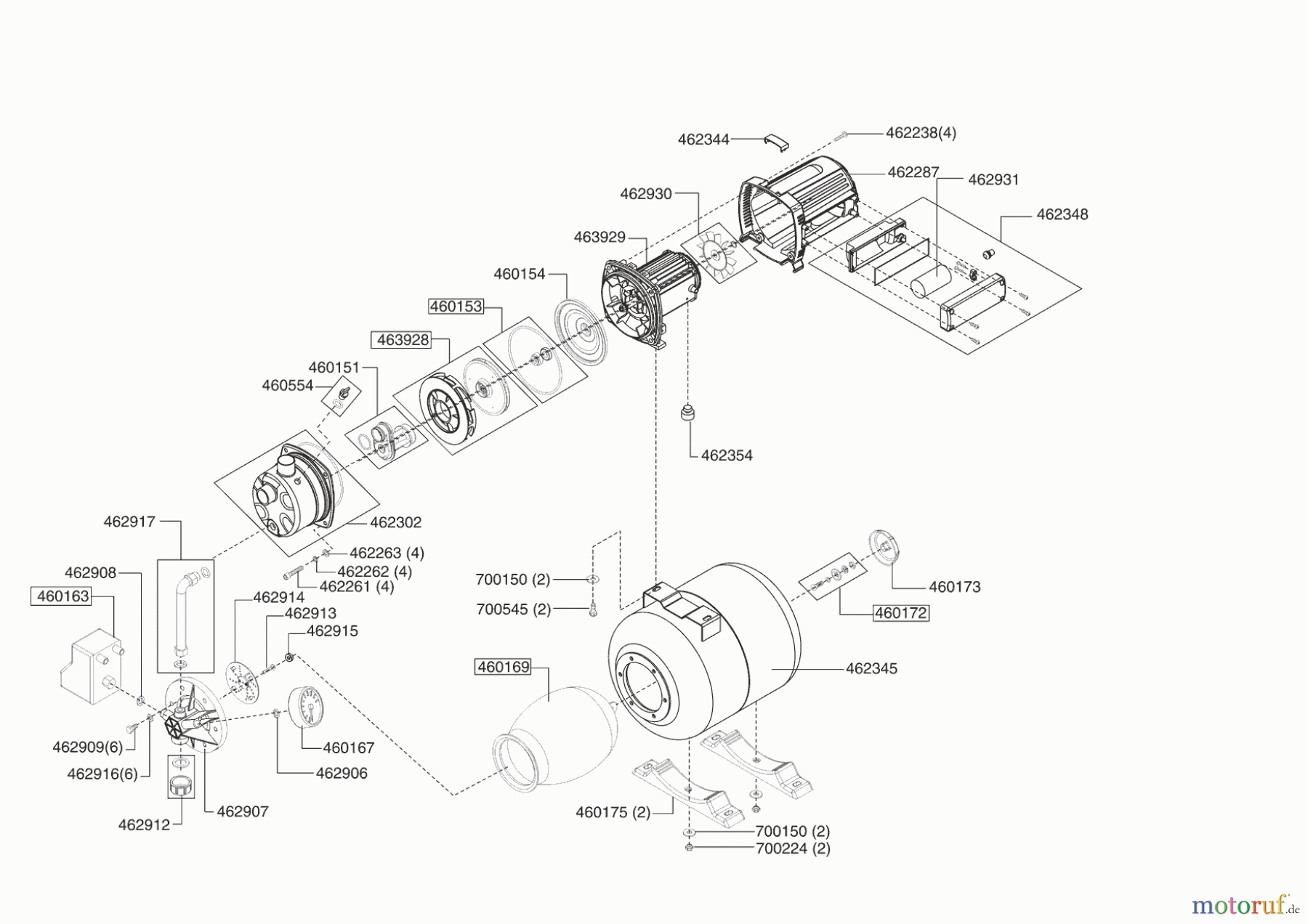  AL-KO Wassertechnik Hauswasserwerke HW 802 INOX ab 03/2008 Seite 1