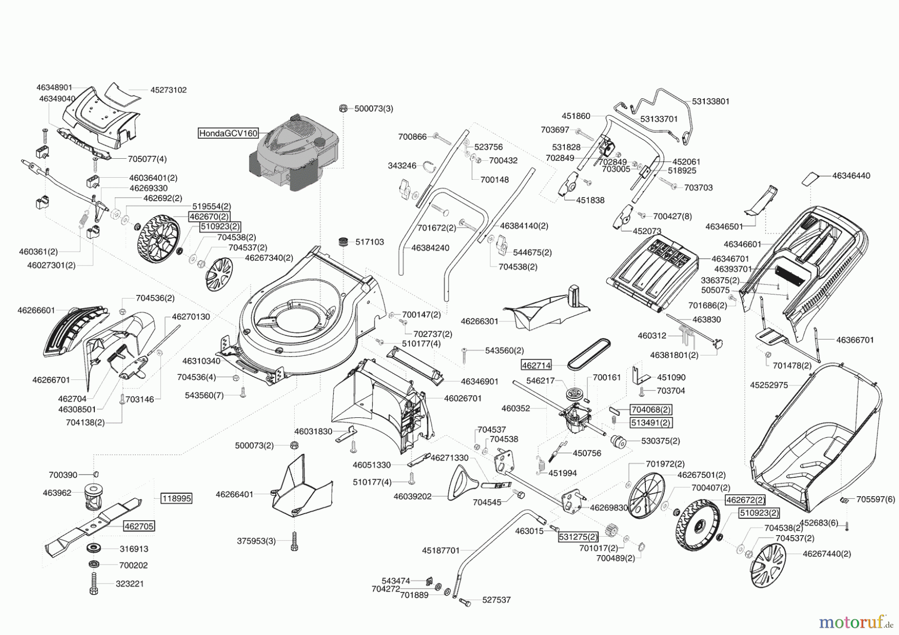  AL-KO Gartentechnik Benzinrasenmäher EASY-MOW 5210 HW 04/2008 - 11/2008 Seite 1