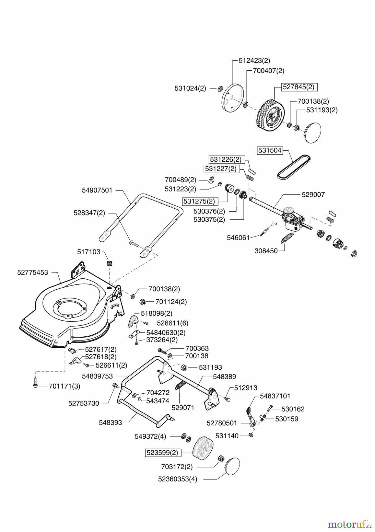 GARDENLINE Gartentechnik Benzinrasenmäher 47 BP ab 07/2008 Seite 2