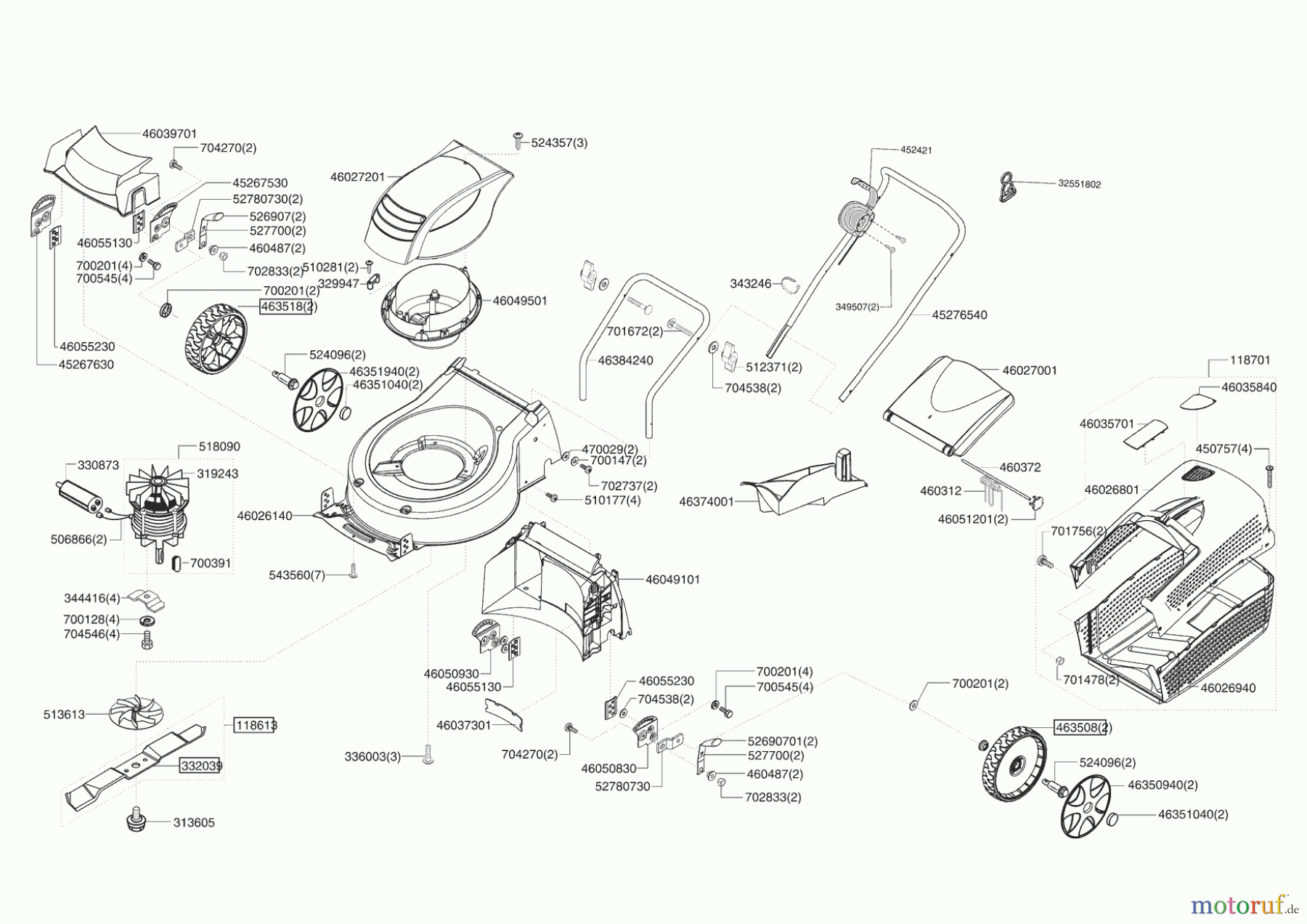 AL-KO Gartentechnik Elektrorasenmäher SILVER COMFORT 46E 08/2008 - 01/2009 Seite 1