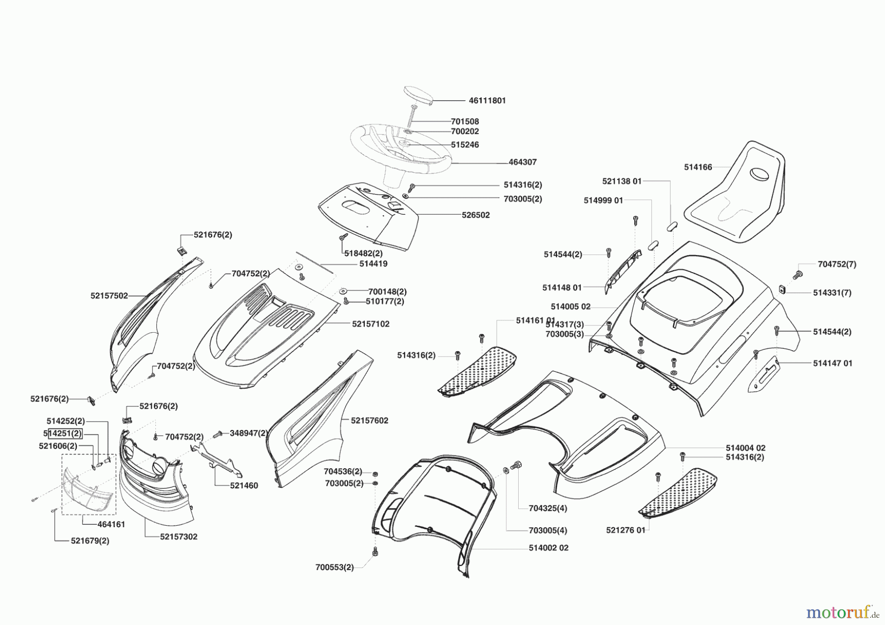 Powerline Gartentechnik Rasentraktor T 13-82 HD 11/2008 - 01/2009 Seite 1