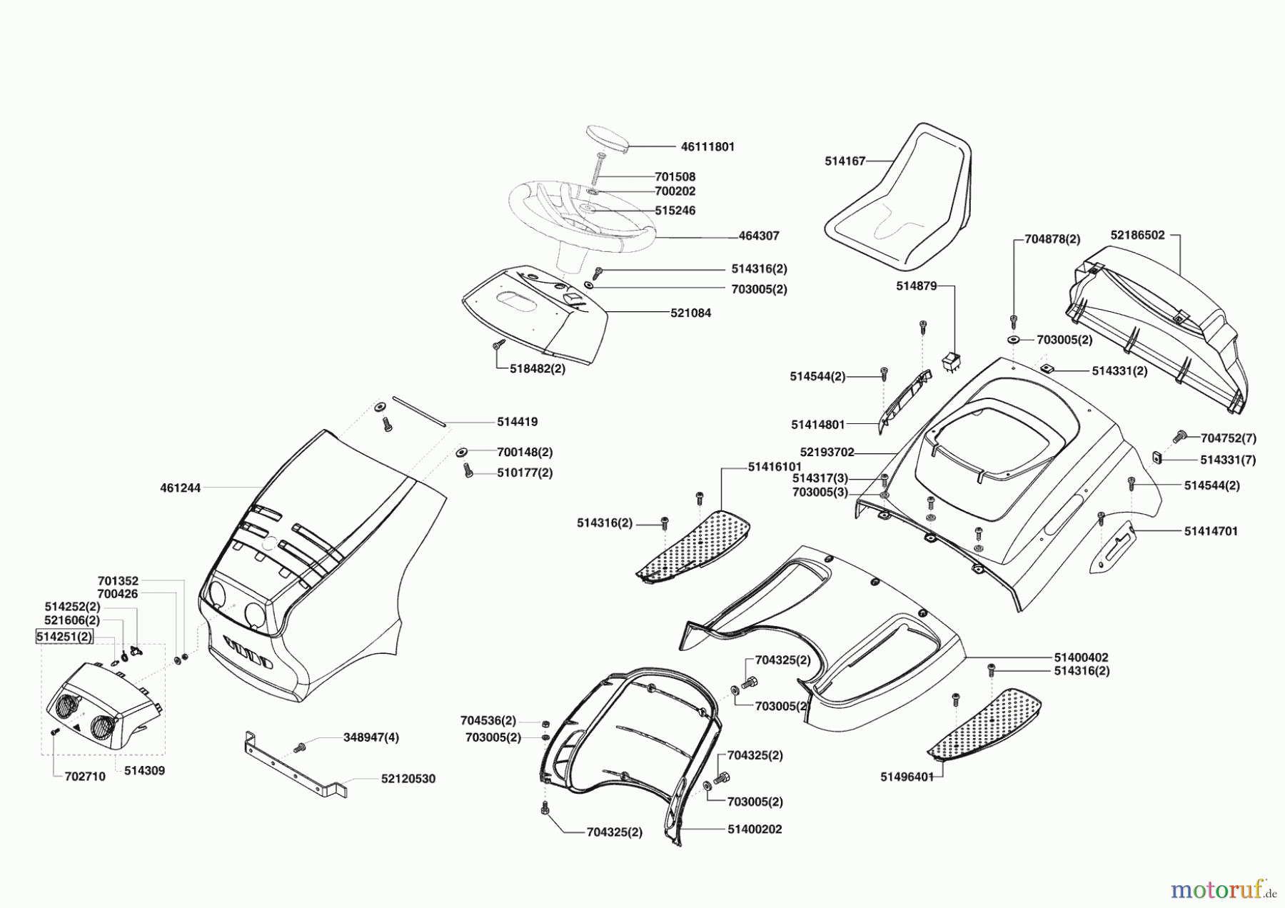 AL-KO Gartentechnik Rasentraktor T 13-102 HDS Bio-Combi HVC ab 11/2008 Seite 1