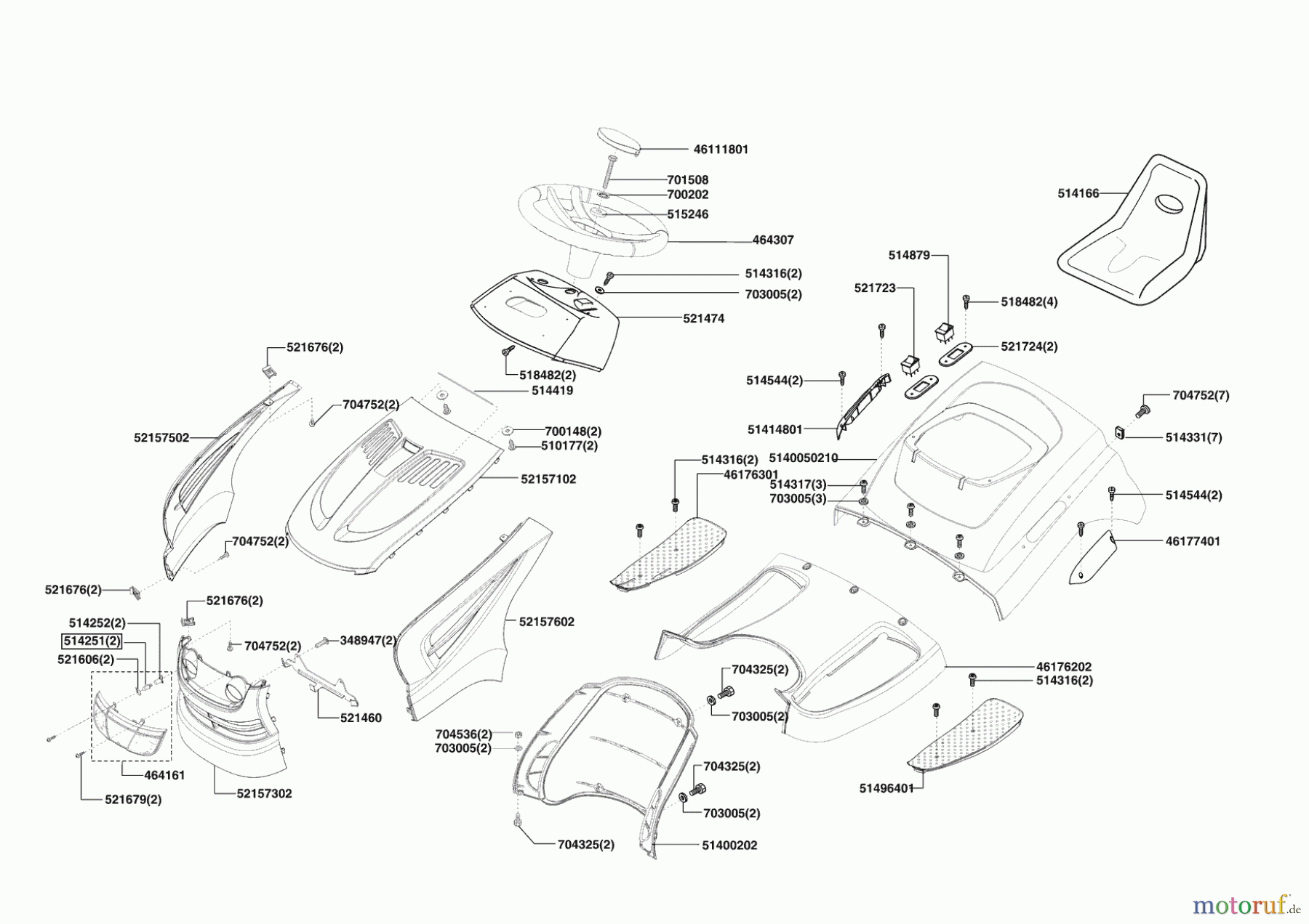 Powerline Gartentechnik Rasentraktor T 18-102 HDE 11/2008 - 02/2009 Seite 1