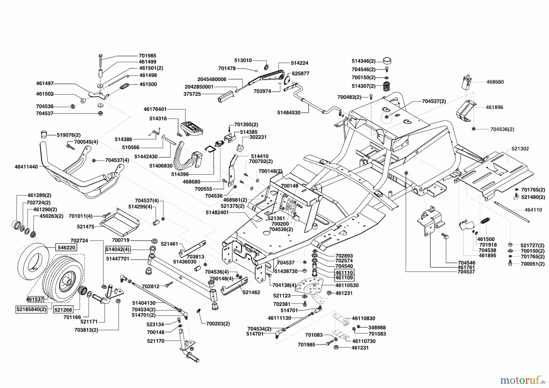Powerline Gartentechnik Rasentraktor T 20-102 HD 11/2008 - 02/2009 Seite 2