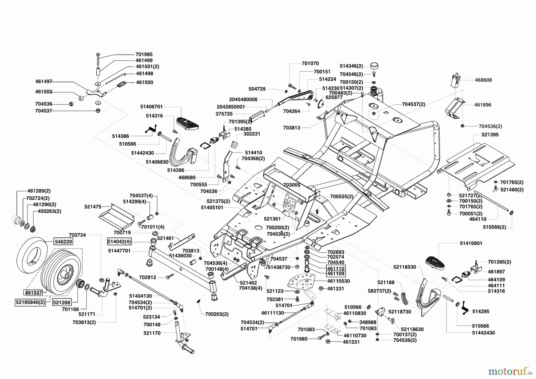 Sigma Gartentechnik Rasentraktor T 13/82 S BIO-COMBI 11/2008 - 03/2009 Seite 2