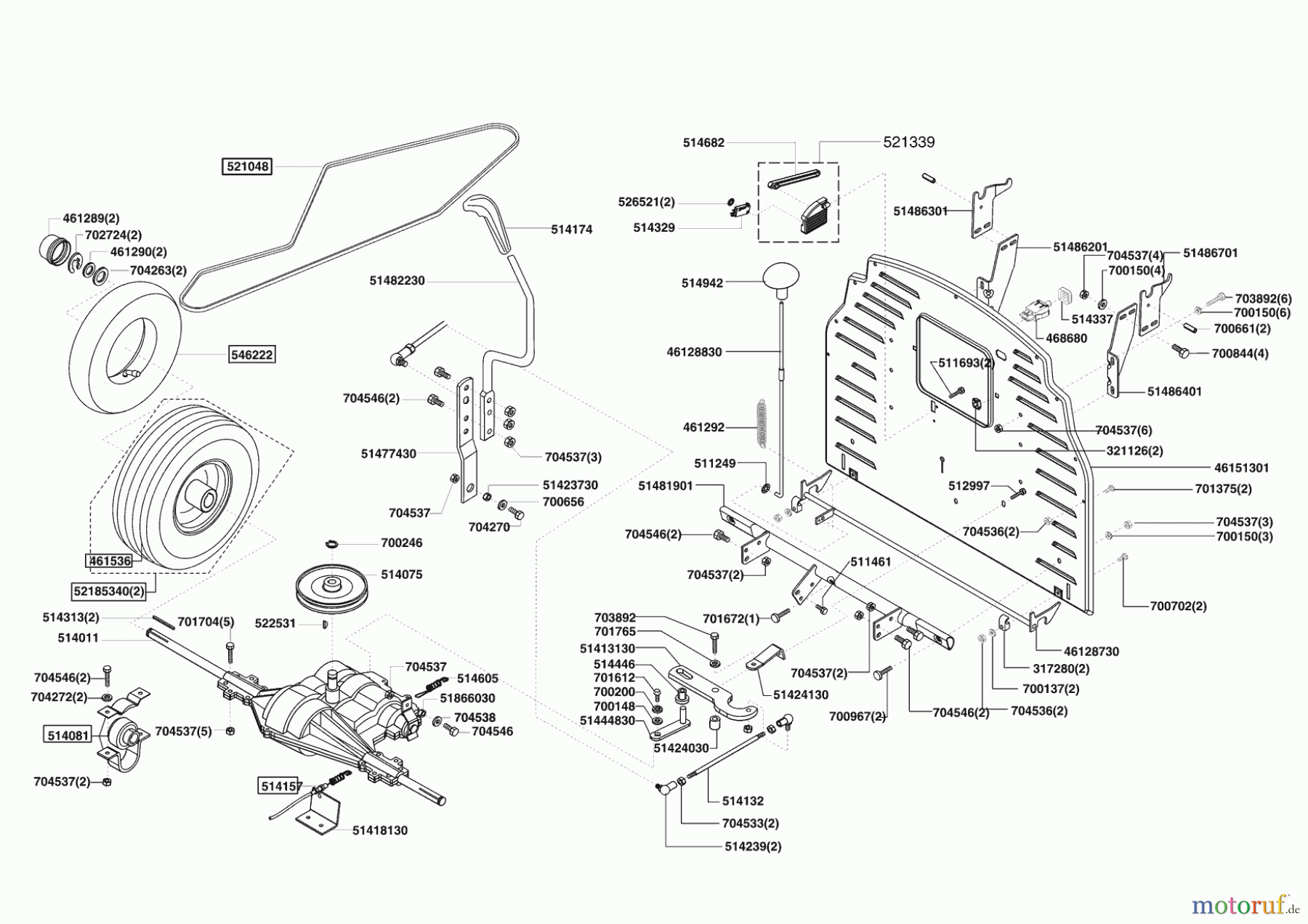  Sigma Gartentechnik Rasentraktor T 13/92 SG 11/2008 - 02/2009 Seite 3