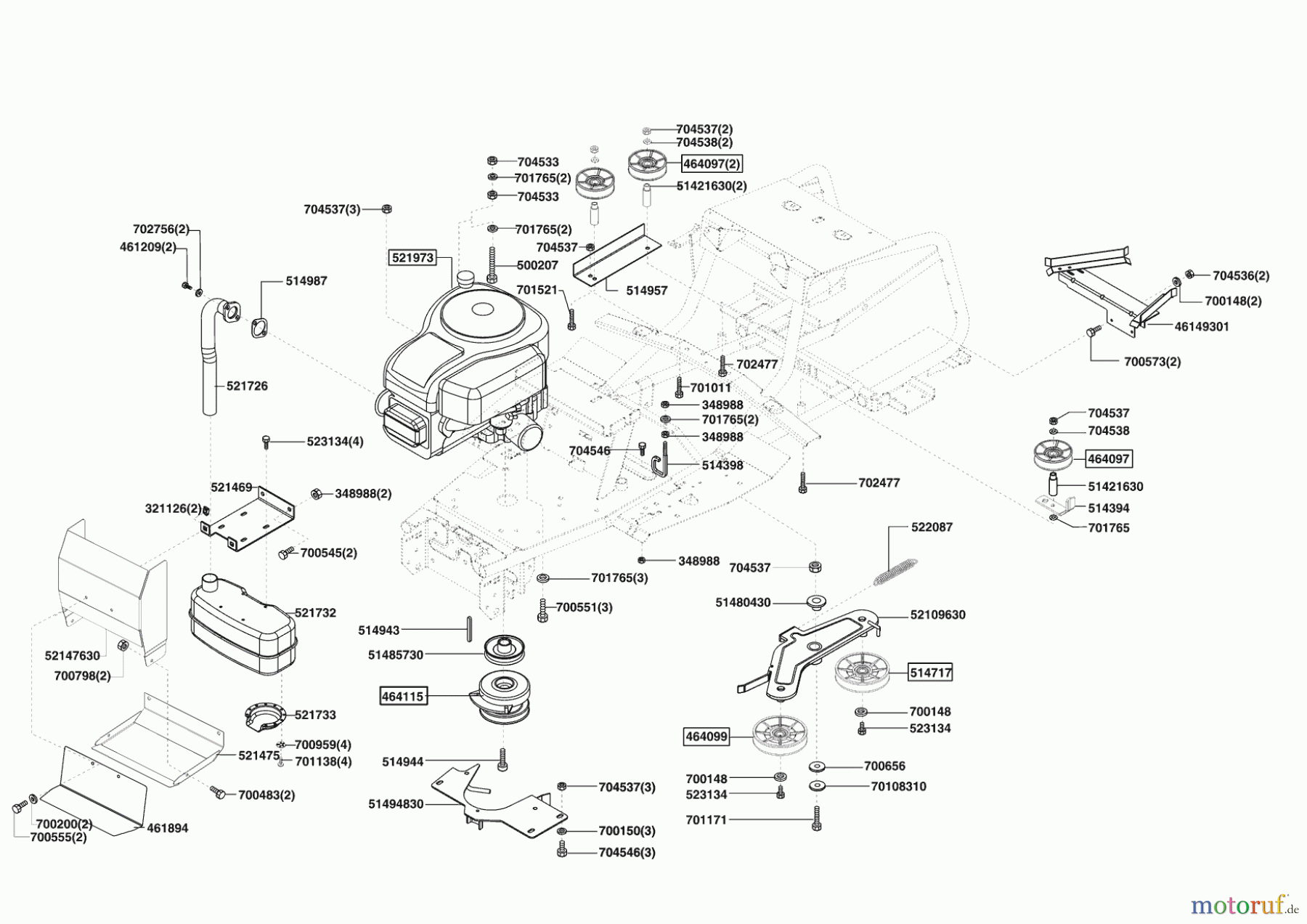 Powerline Gartentechnik Rasentraktor T18-102 HDS 11/2008 - 11/2009 Seite 4