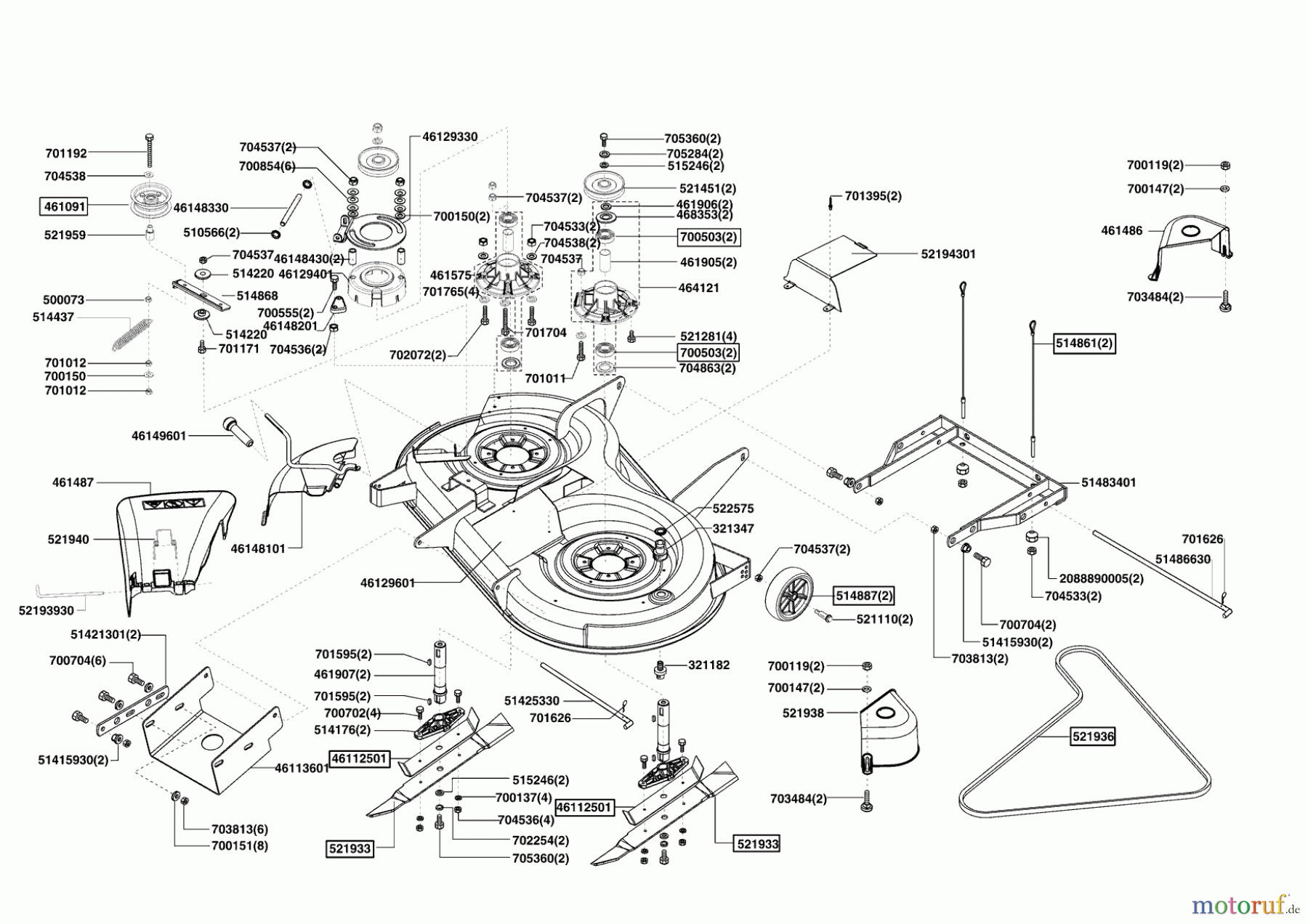 Powerline Gartentechnik Rasentraktor T18-102 HDS 11/2008 - 11/2009 Seite 5