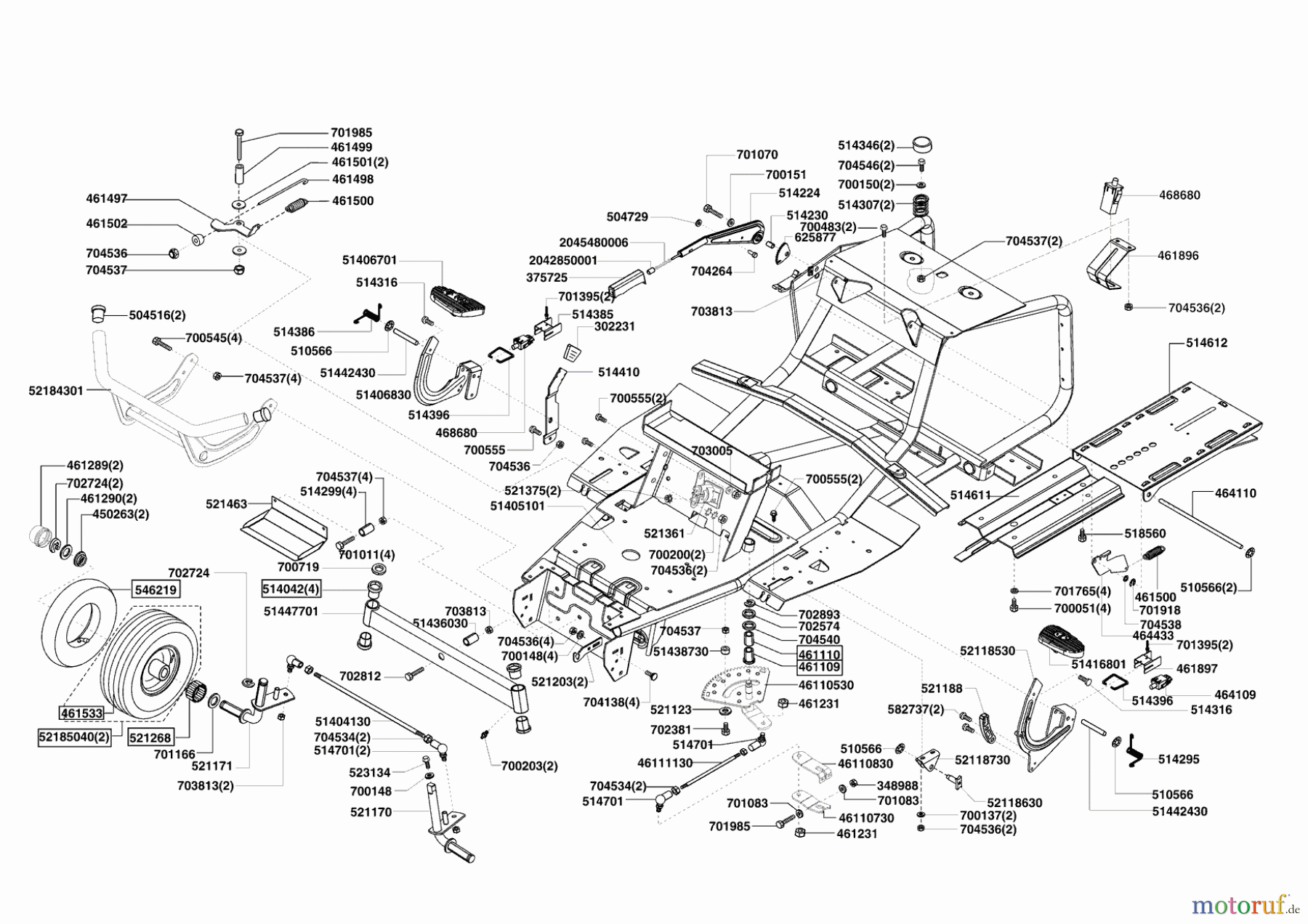 AL-KO Gartentechnik Rasentraktor T13-85 HD LUX HVC 11/2008 - 02/2011 Seite 2