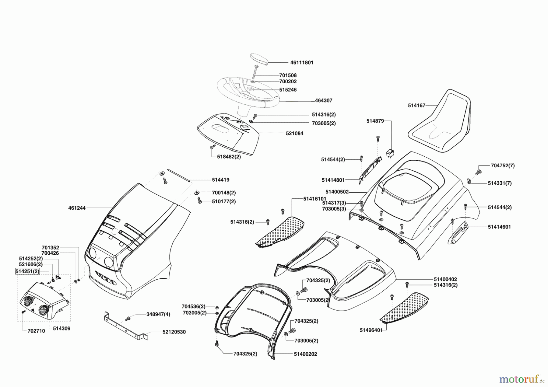  AL-KO Gartentechnik Rasentraktor T13-102 LUX HVC 11/2008 - 02/2009 Seite 1