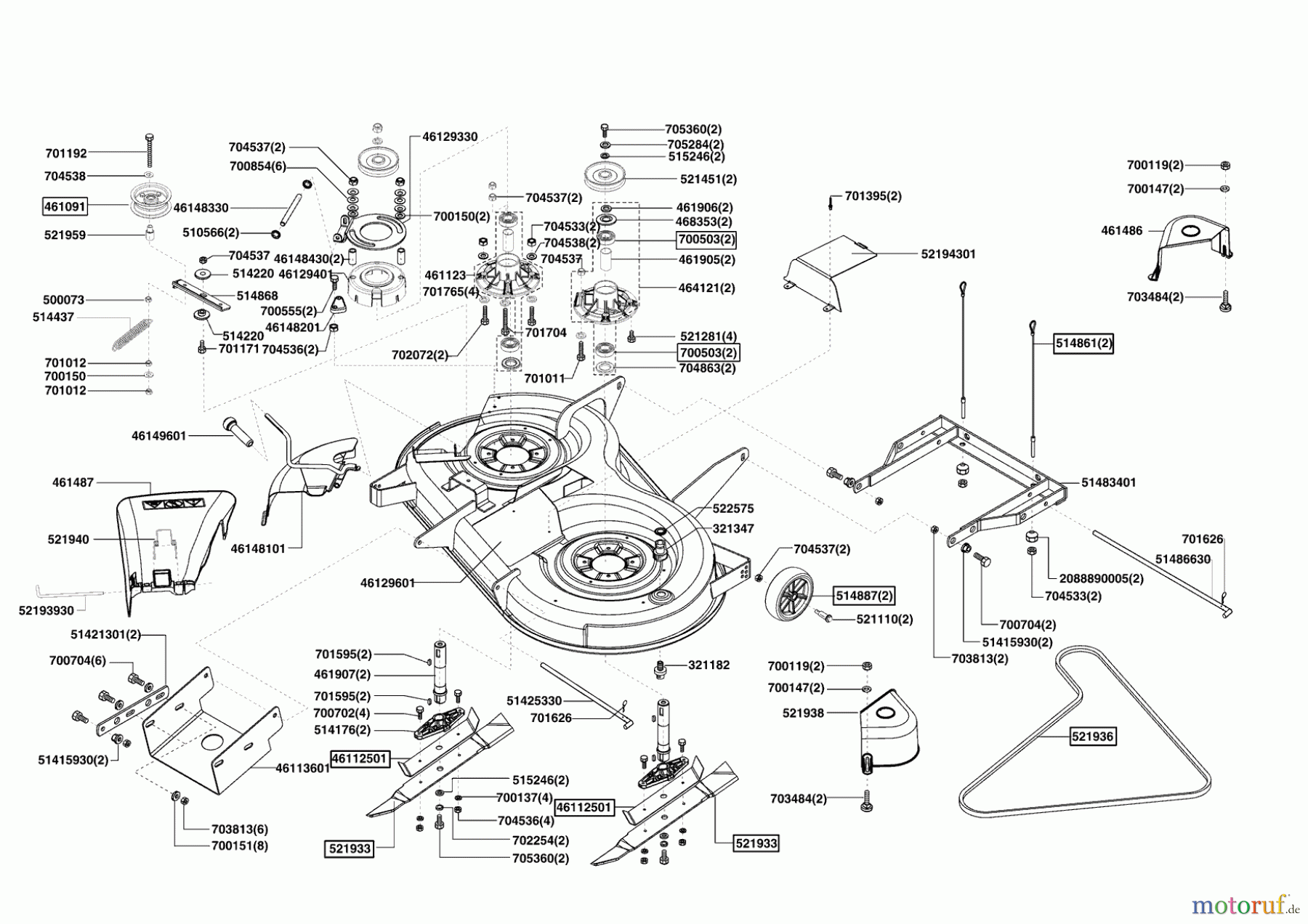 AL-KO Gartentechnik Rasentraktor T13-102 HDS BIO-COMBI HVC 11/2008 - 02/2009 Seite 5