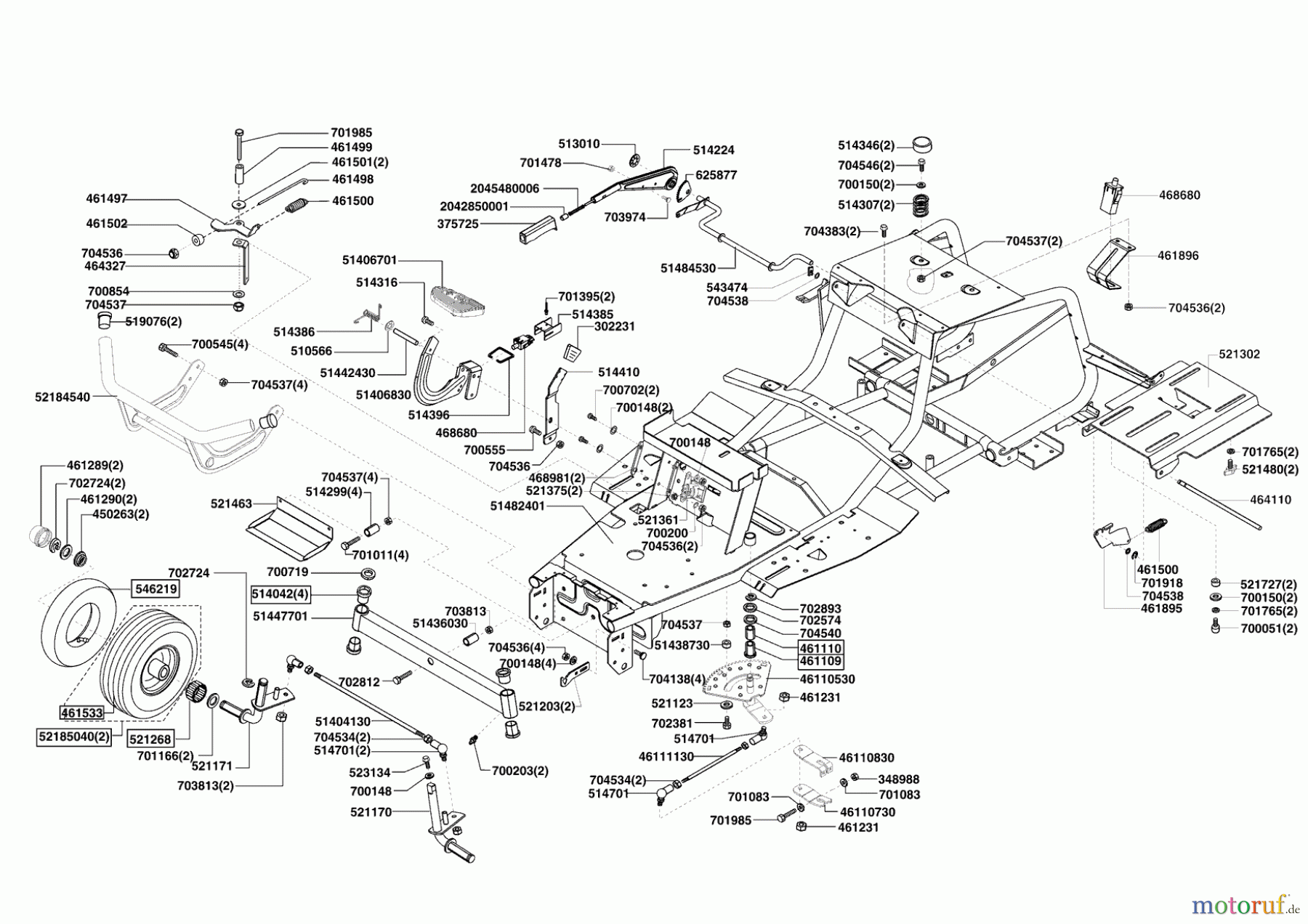AL-KO Gartentechnik Rasentraktor COMFORT T1000 HD V2 11/2008 - 03/2009 Seite 2