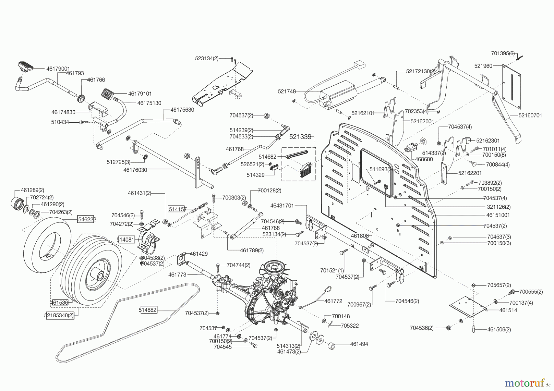 Powerline Gartentechnik Rasentraktor T 20-102 HDE  11/2008 Seite 3