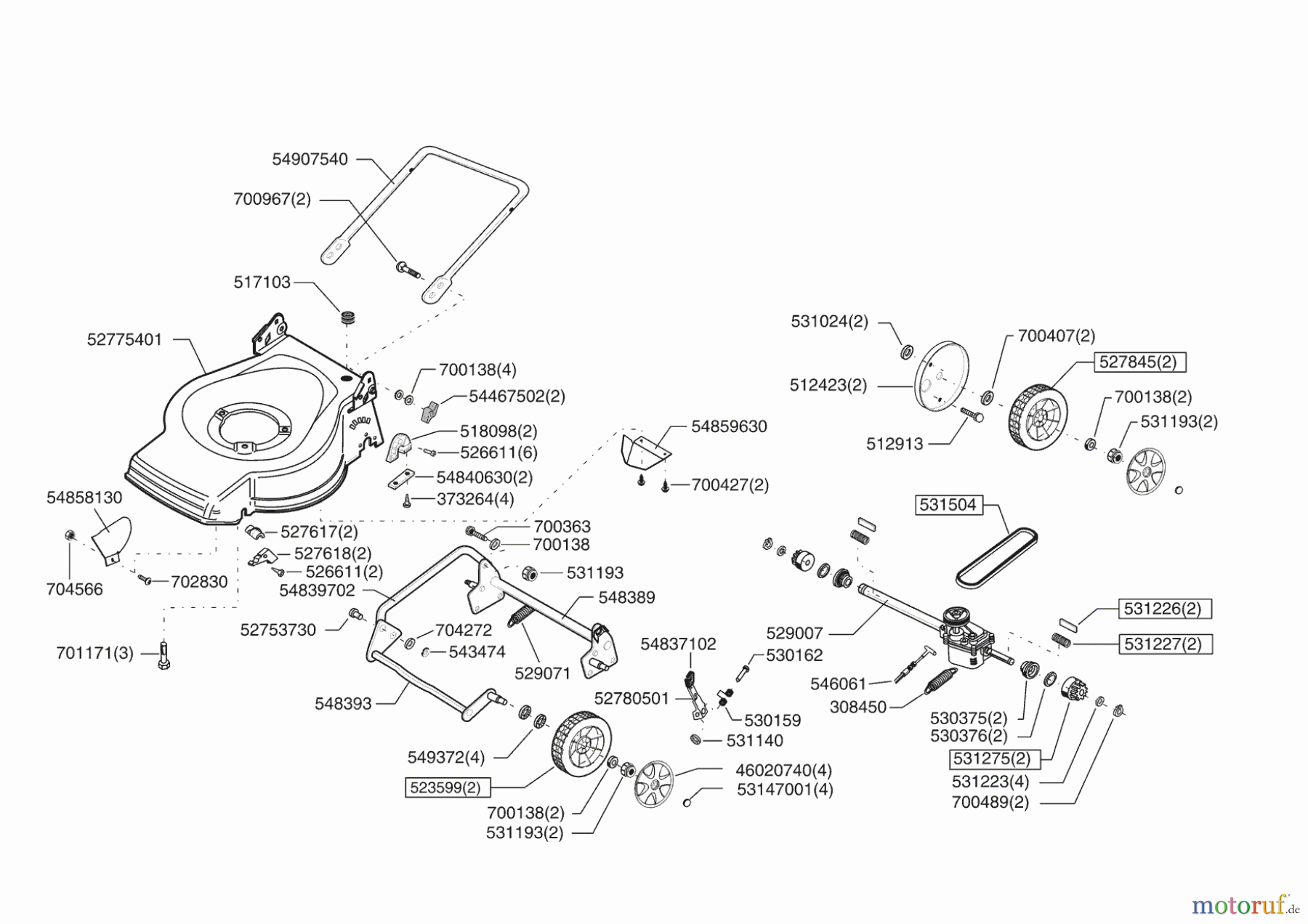 AL-KO Gartentechnik Benzinrasenmäher SUPERMAX 47 BR Seite 2