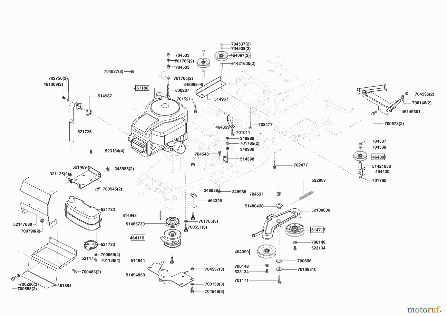 Powerline Gartentechnik Rasentraktor T 15-102 HD (F) 12/2008 - 03/2009 Seite 4