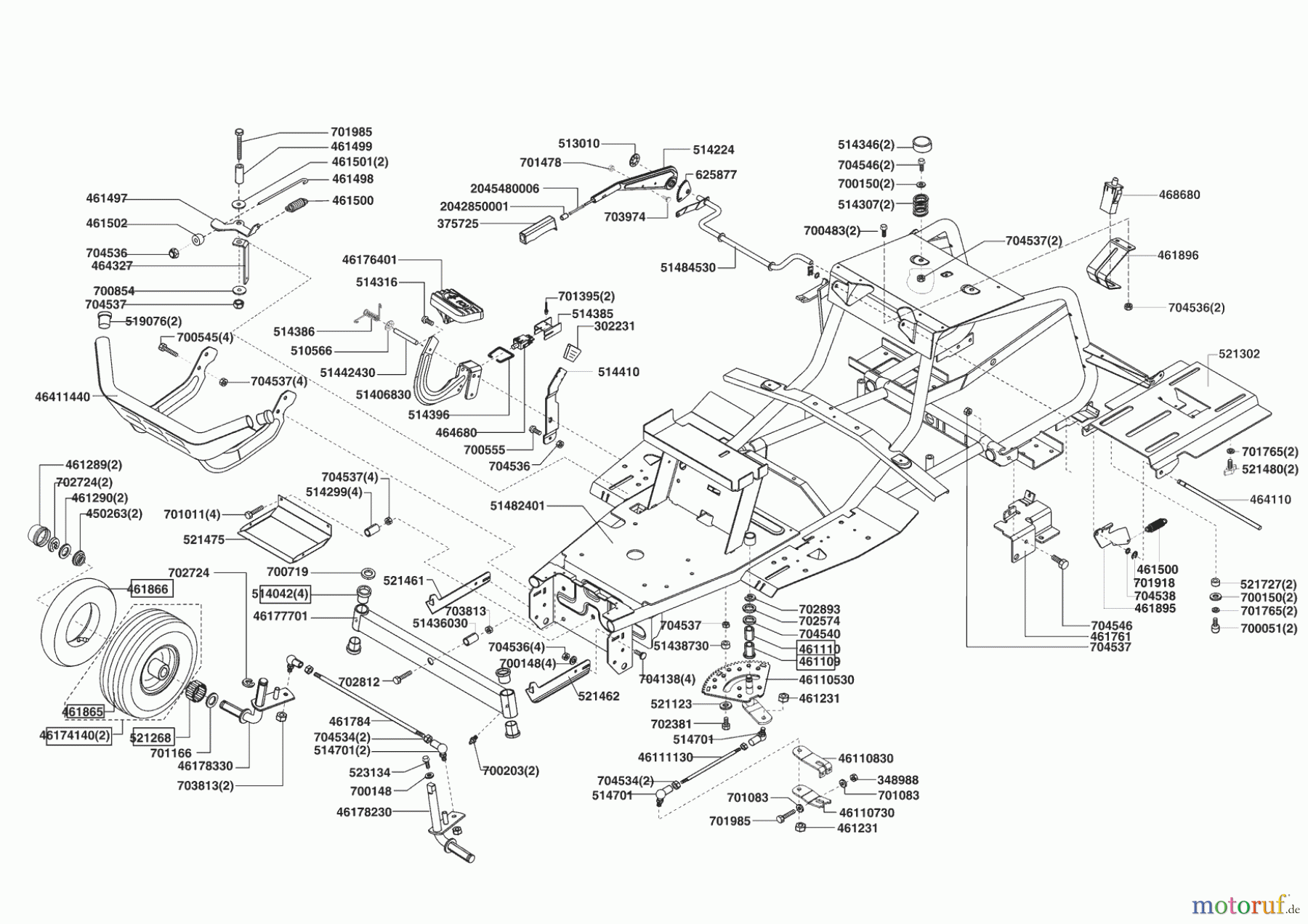 Powerline Gartentechnik Rasentraktor T 16-102 HD-H 12/2008 - 03/2009 Seite 2