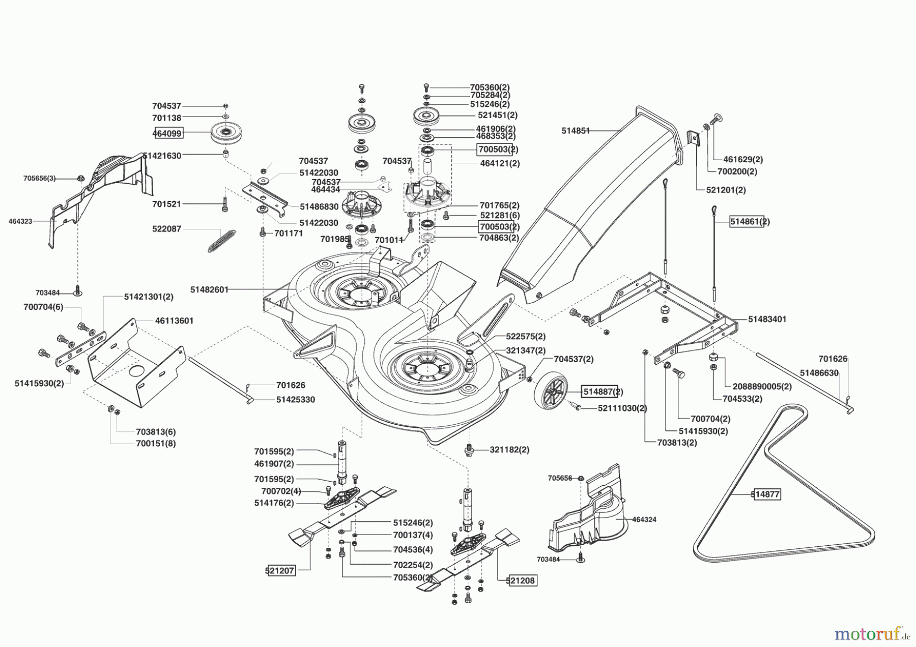 Powerline Gartentechnik Rasentraktor T 16-102 HD-H 12/2008 - 03/2009 Seite 5