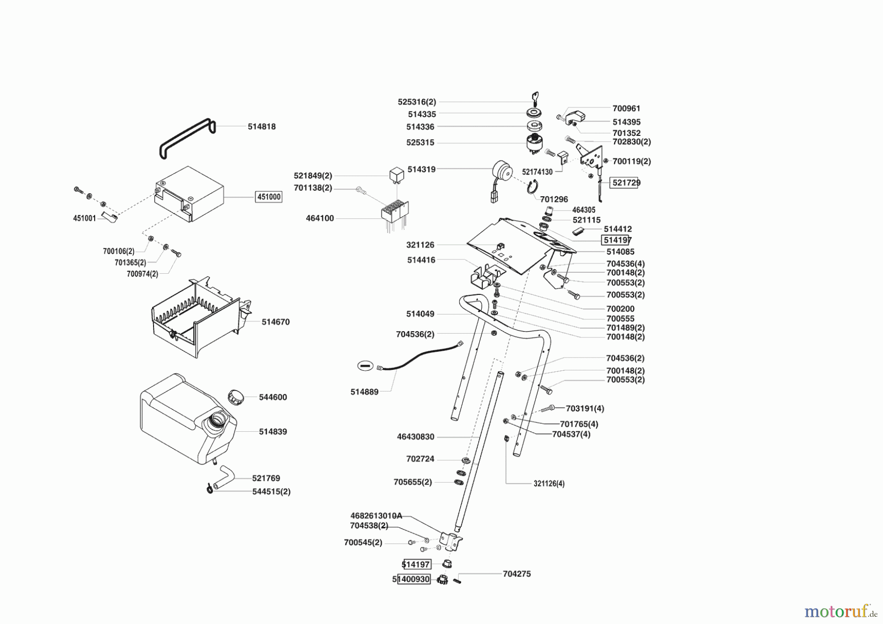 Powerline Gartentechnik Rasentraktor T 17-102 SP-H V2 ab 02/2009 Seite 6