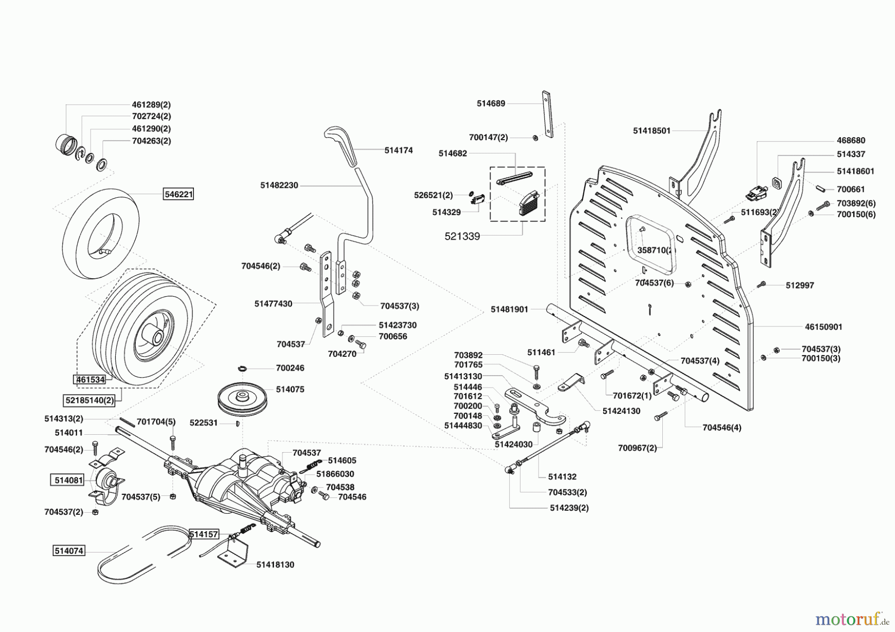  Mr. Gardener Gartentechnik Rasentraktor B 125/74 ab 02/2009 Seite 3
