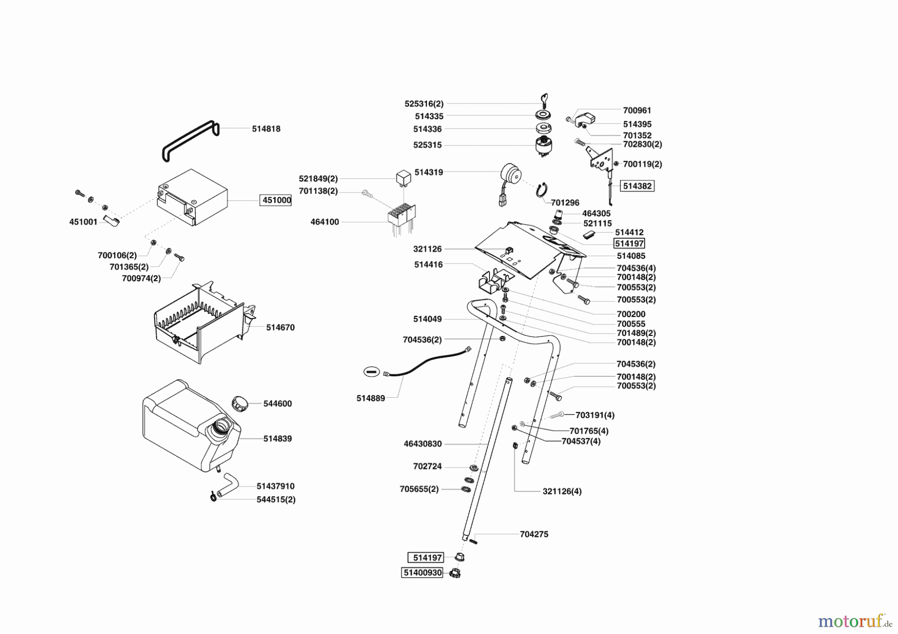 Powerline Gartentechnik Rasentraktor T 13-92 SP ab 02/2009 Seite 6