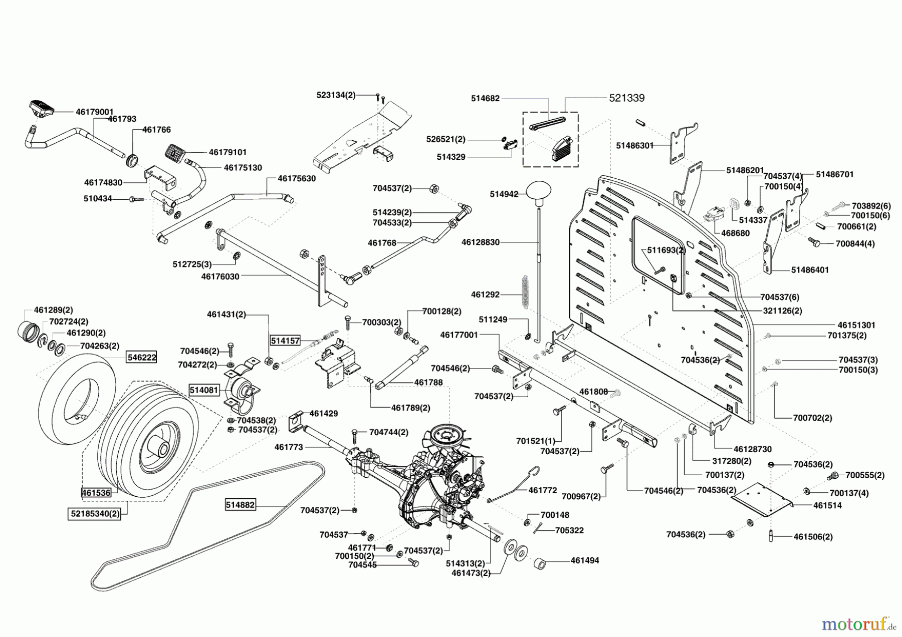  Powerline Gartentechnik Rasentraktor T 15-92 HD 02/2009 - 01/2010 Seite 3