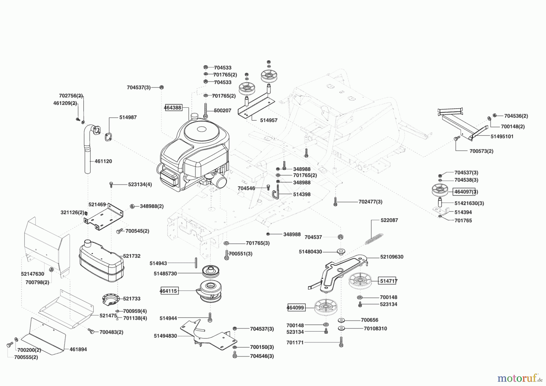 Brill Gartentechnik Rasentraktor Crossover 92/13 02/2009 - 01/2011 Seite 4