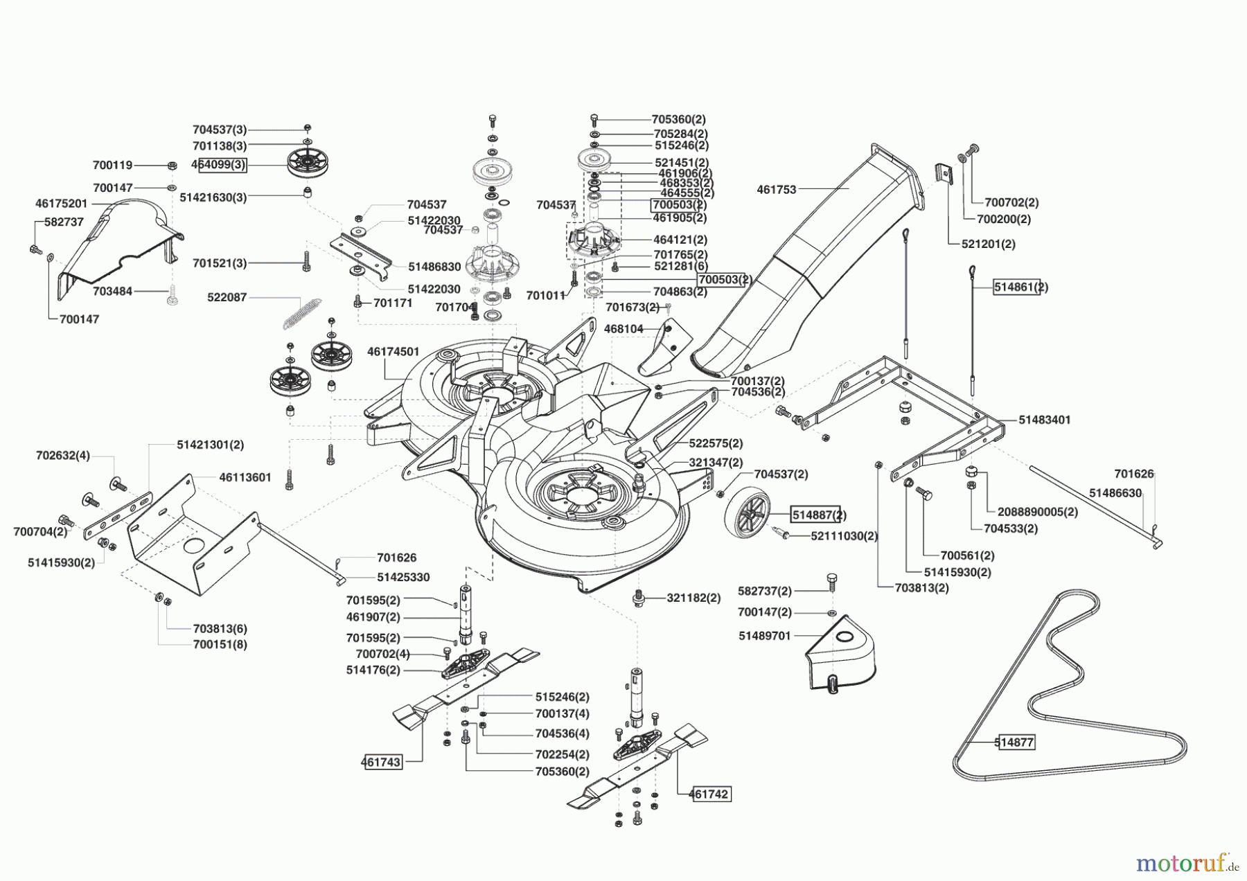 Brill Rasentraktor Crossover 92/13 02/2009 - 01/2011 Seite 5