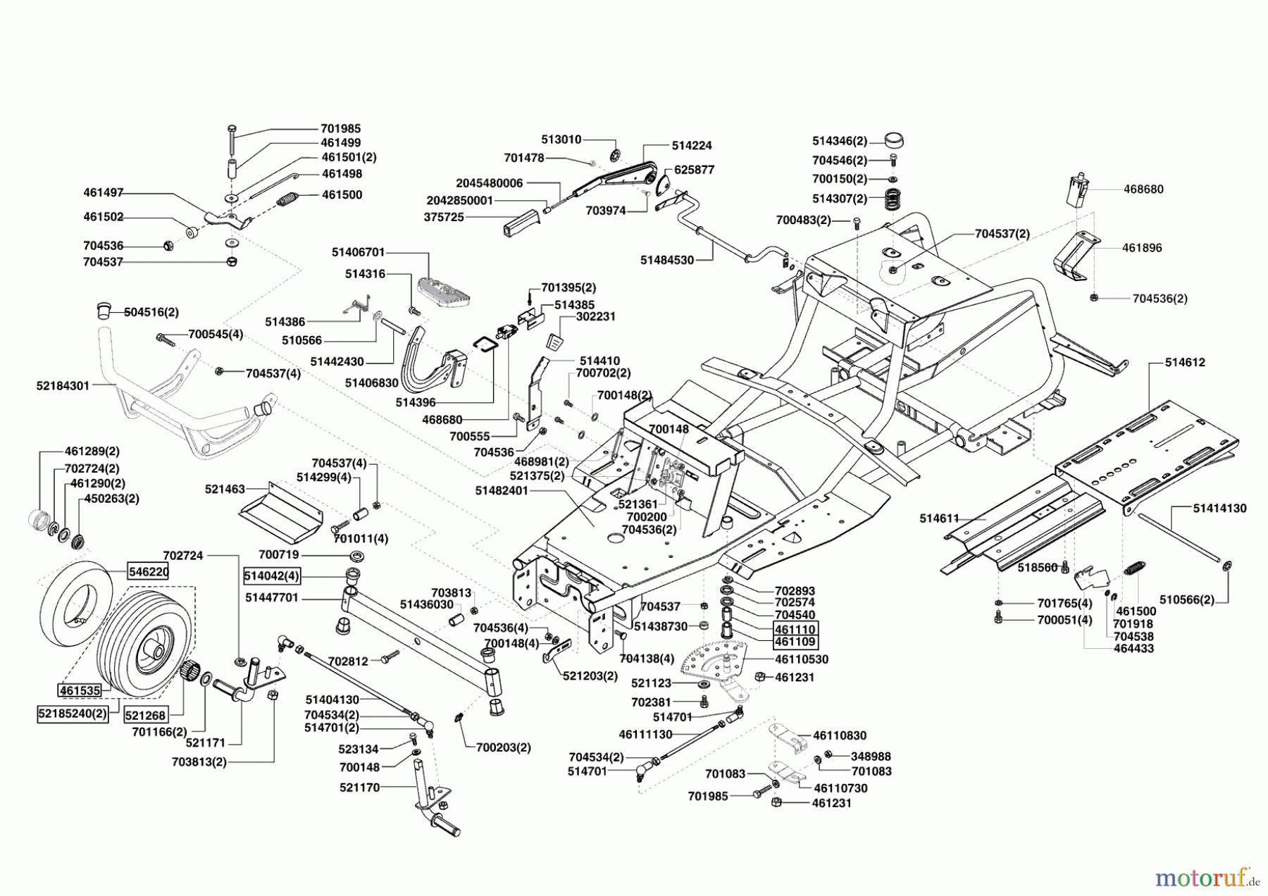 AL-KO Gartentechnik Rasentraktor T13-102 LUX HVC ab 02/2009 Seite 2