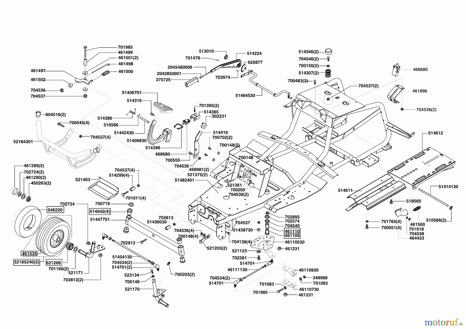 AL-KO Gartentechnik Rasentraktor T13-102 HD LUX HVC ab 02/2009 Seite 2