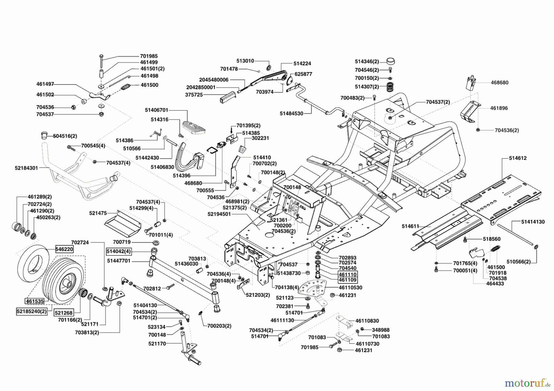 AL-KO Gartentechnik Rasentraktor T13-102 S BIO-COMBI HVC 02/2009 - 07/2012 Seite 2