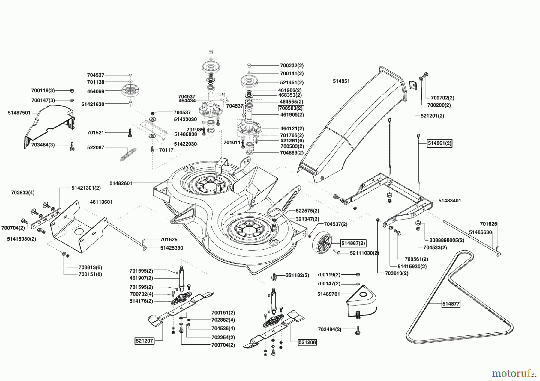 AL-KO Gartentechnik Rasentraktor T18-102 HD MARINA ab 02/2009 Seite 5