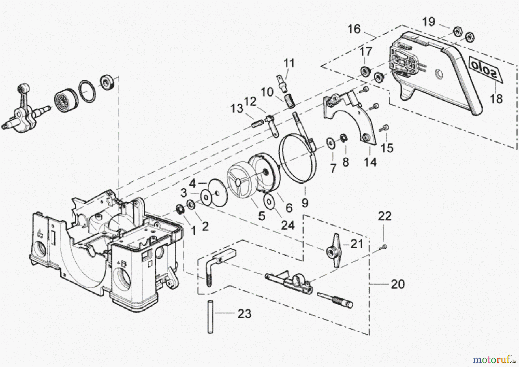  Solo by AL-KO Gartentechnik Kettensägen 643 IP S.Nr. 6112->; 022009 Druck 9 643 703 02/2009 [SN: S.Nr. 6112->; 022009 Druck 9 643 703] - 02/2011 [SN: S.Nr. 13001->; 022011 Druck 9 643 704] Seite 4
