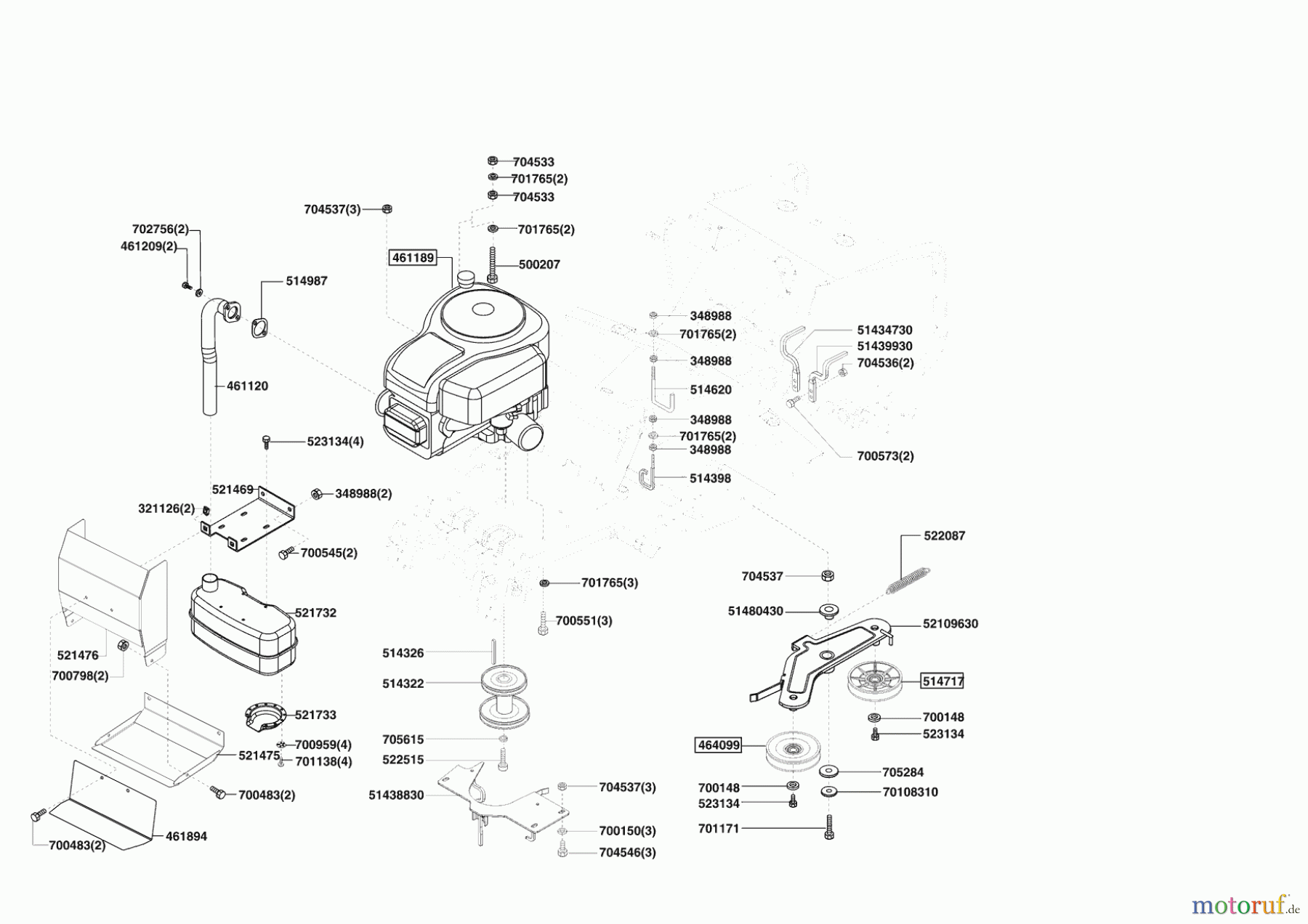 Powerline Gartentechnik Rasentraktor T 13-82 S BIO-COMBI 03/2009 - 01/2011 Seite 4