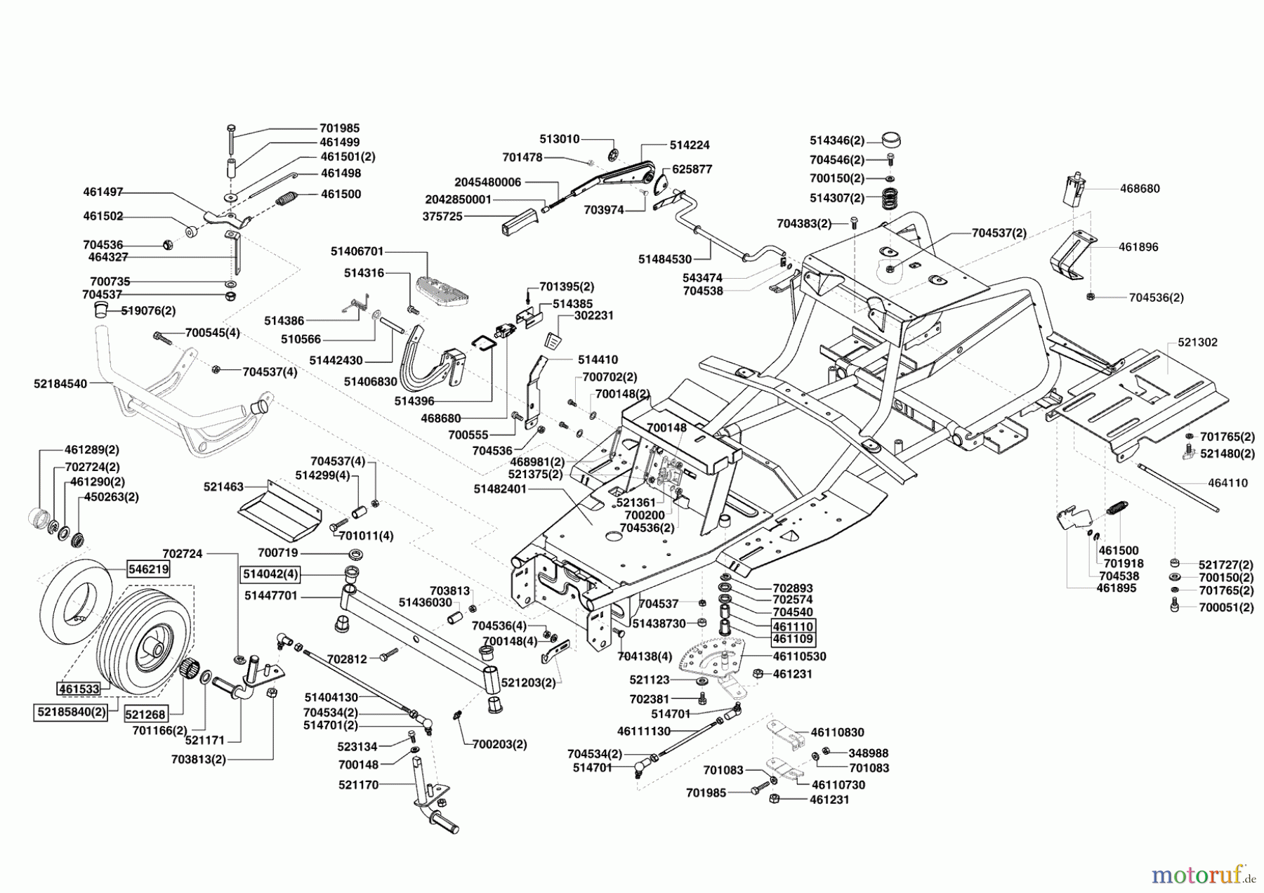 AL-KO Gartentechnik Rasentraktor COMFORT T1000 HD V2   ab 03/2009 Seite 2