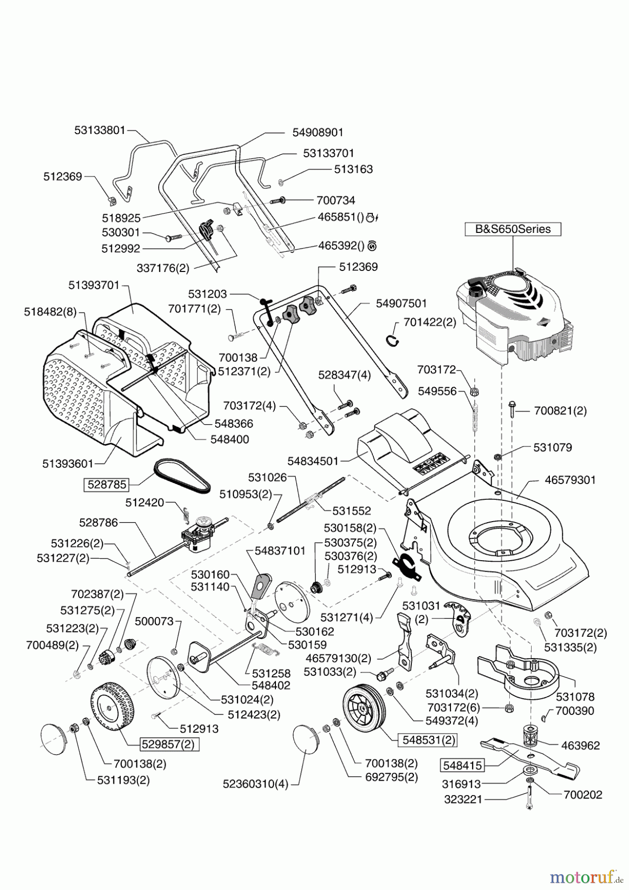  GARDENCARE Gartentechnik Benzinrasenmäher 51 BR ab 05/2009 Seite 1