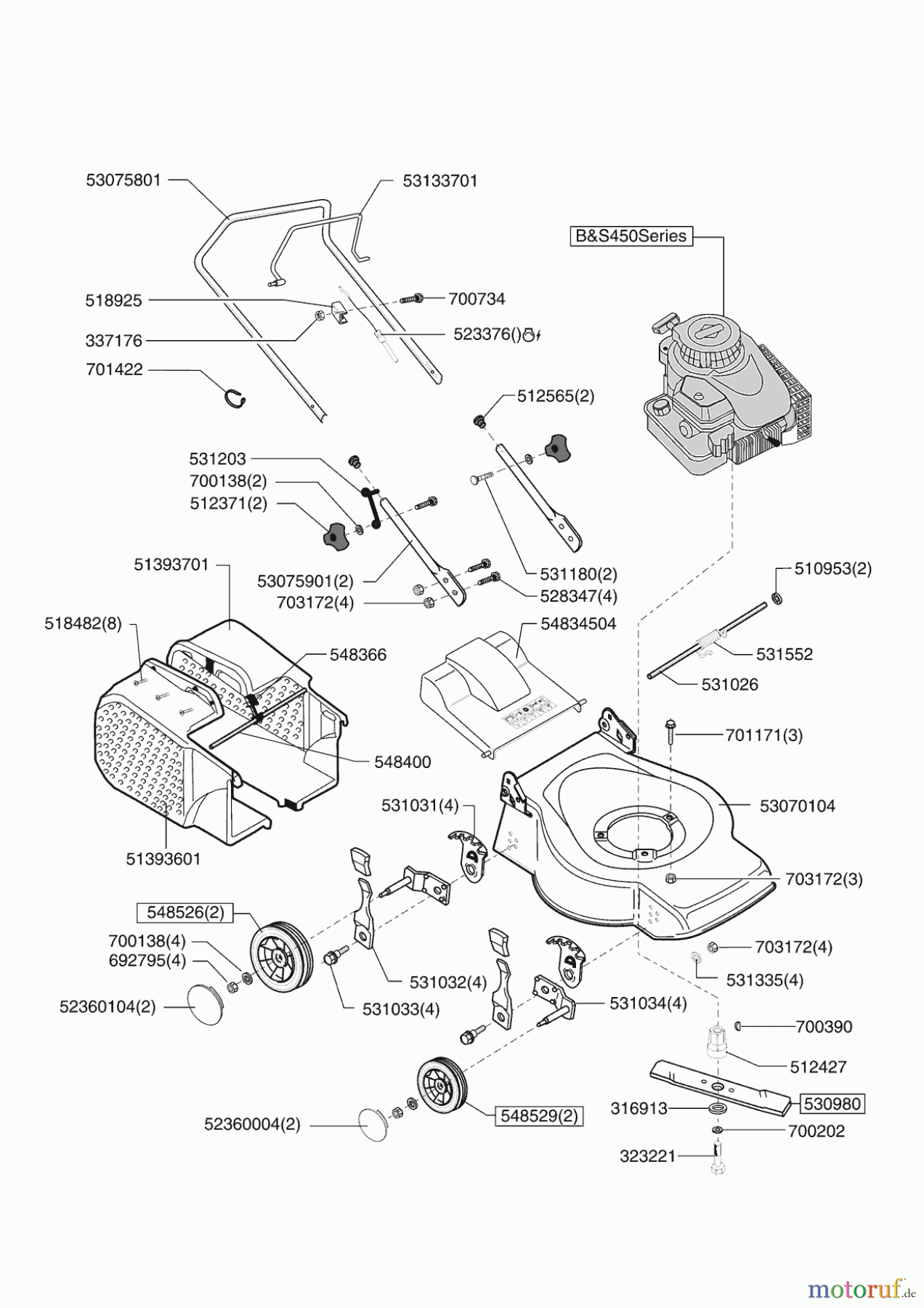 AL-KO Gartentechnik Benzinrasenmäher CLASSIC 40 B ab 05/2009 Seite 1