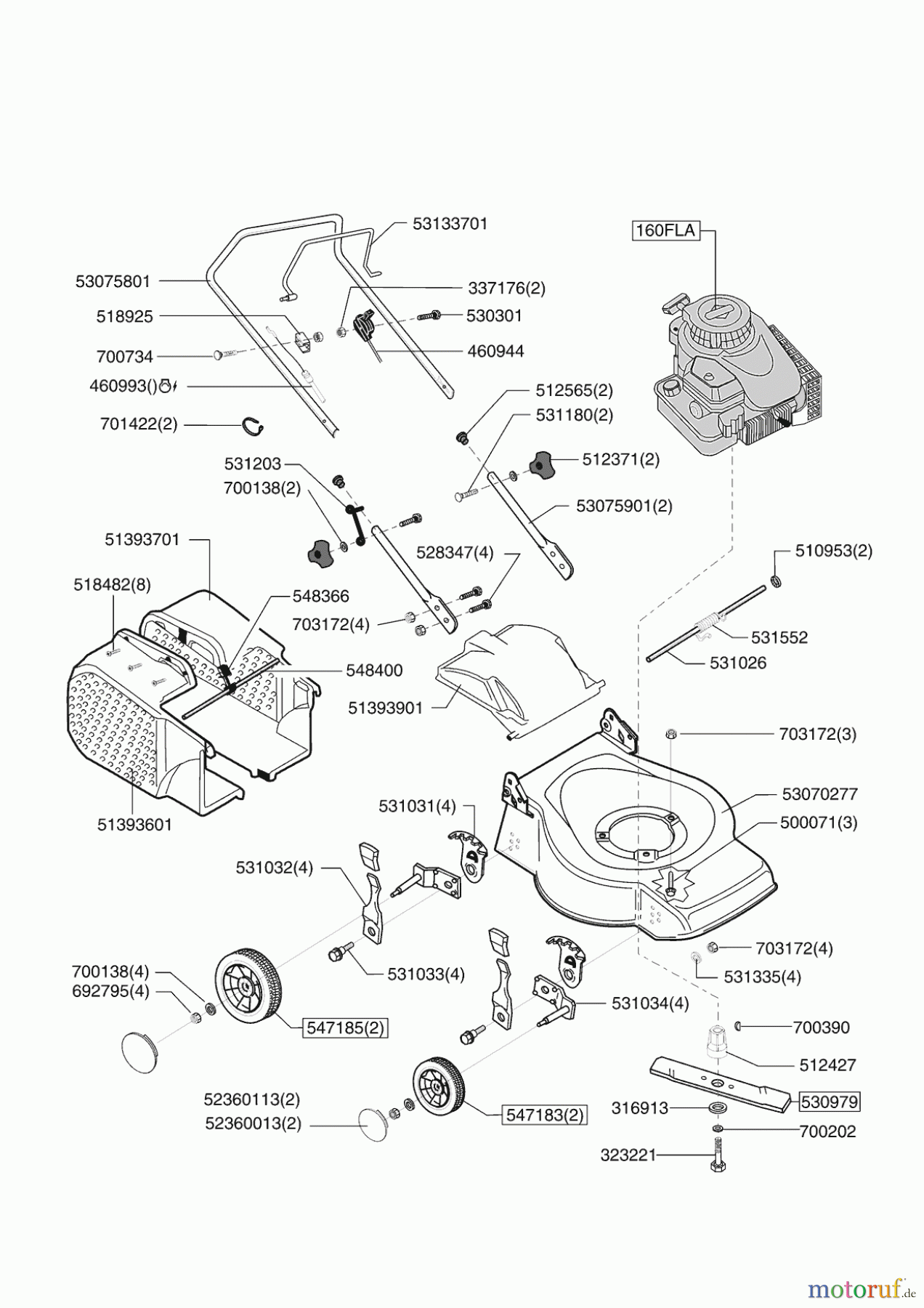 AL-KO Gartentechnik Benzinrasenmäher VERDENA 46 B ab 05/2009 Seite 1