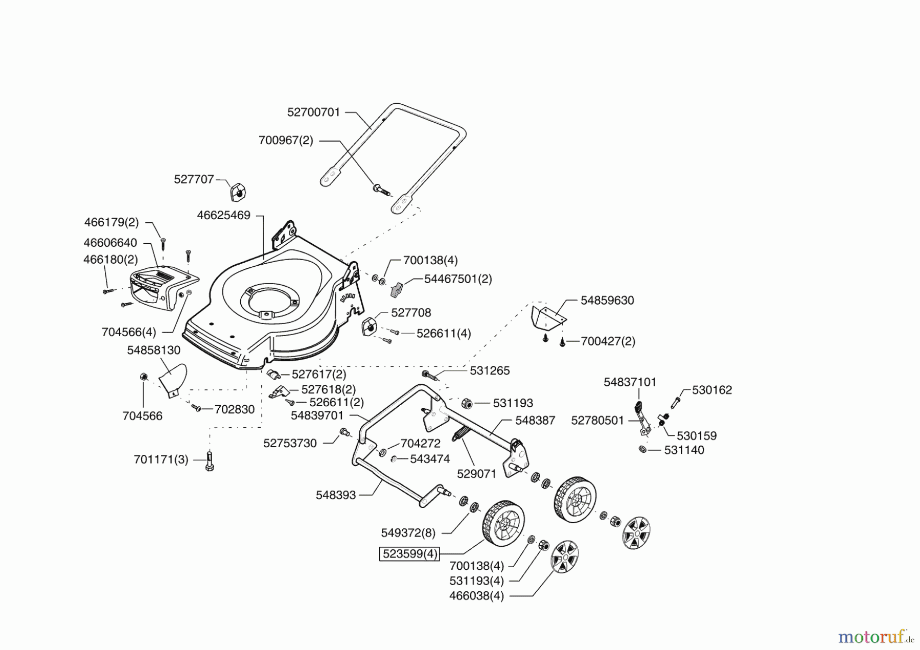  Mr. Gardener Gartentechnik Benzinrasenmäher 4047 PM ab 05/2009 Seite 2