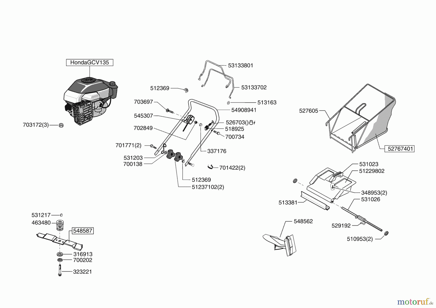 AL-KO Gartentechnik Benzinrasenmäher HL 47 HR Seite 1