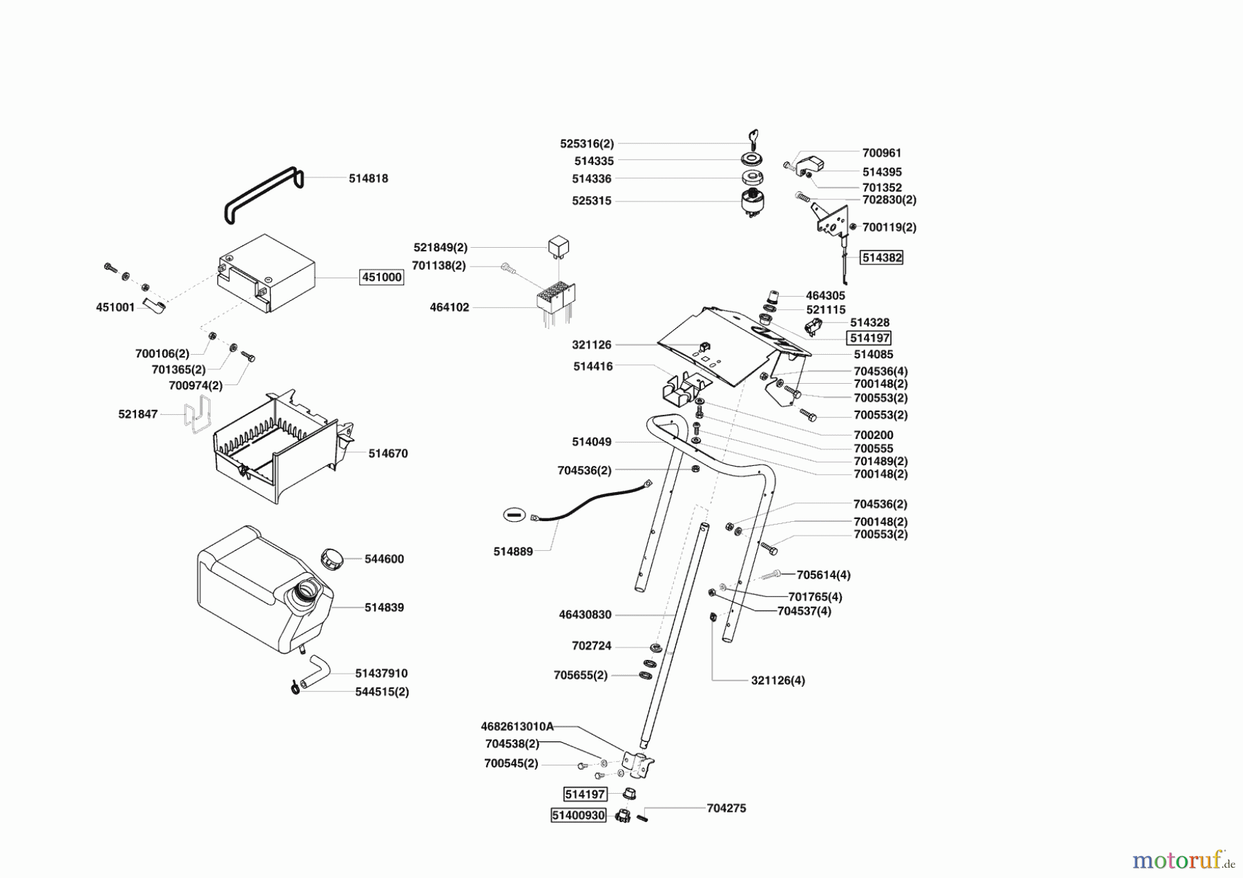 Powerline Gartentechnik Rasentraktor T18-102 HDS ab 11/2009 Seite 6