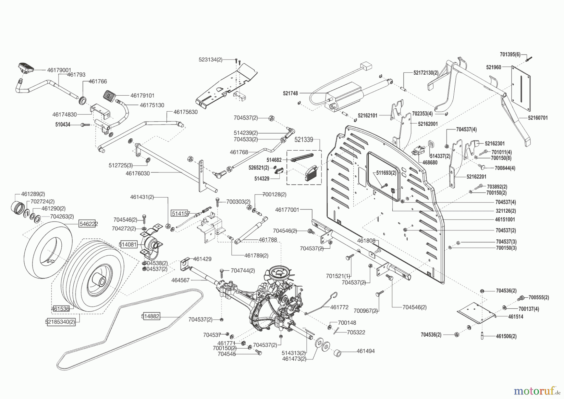  AL-KO Gartentechnik Rasentraktor  T20-102 HDE MASPORT  ab 11/2009 Seite 3
