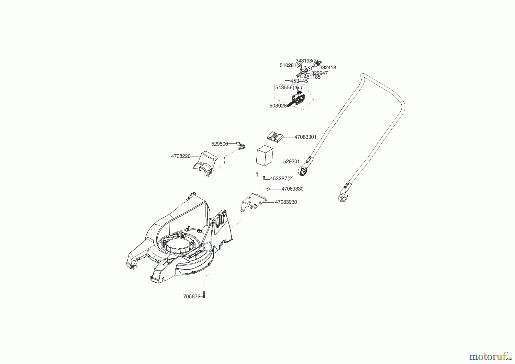 Powerline Gartentechnik Benzinrasenmäher 4800 BRVE ALU 12/2009 - 09/2011 Seite 2