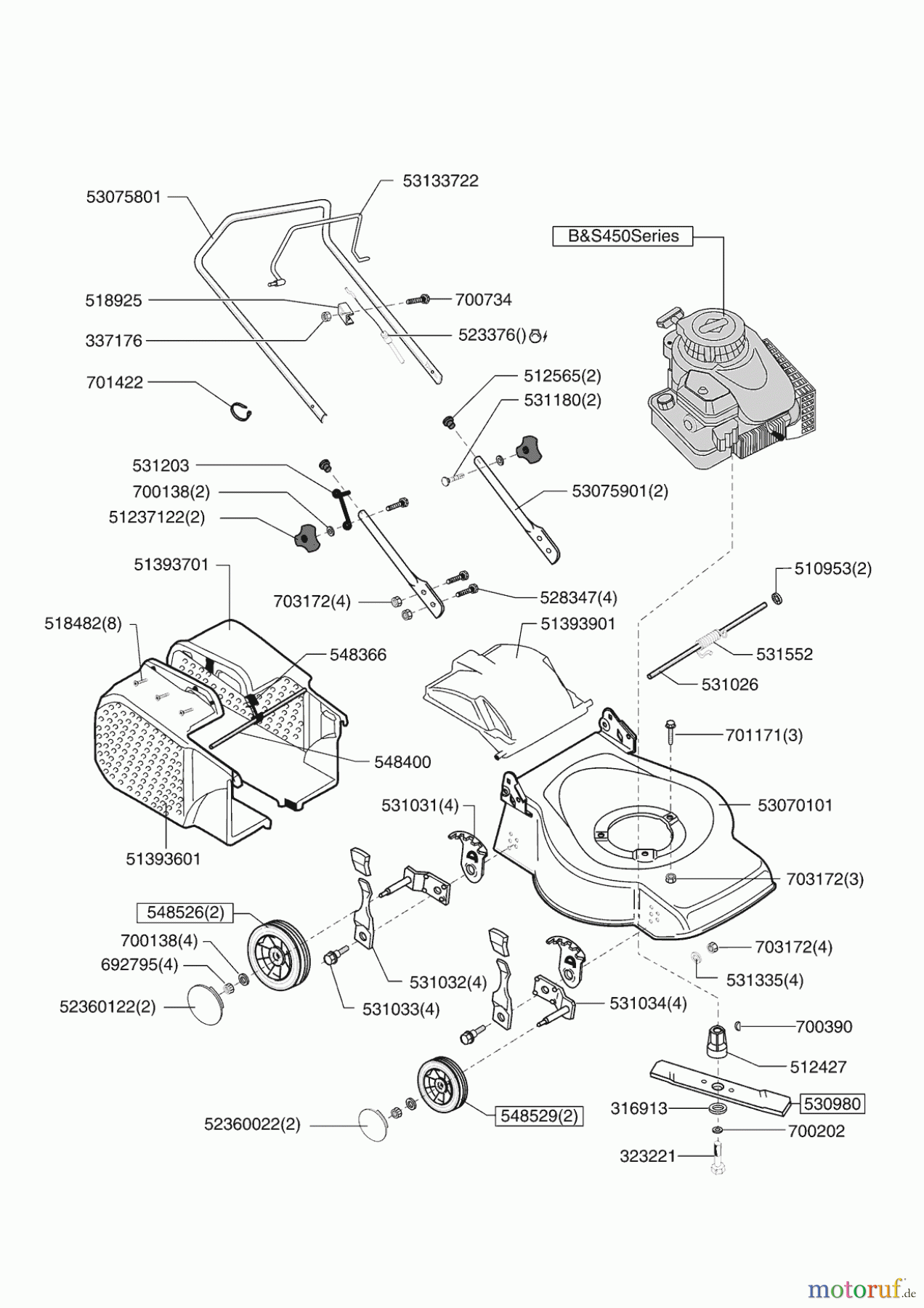  AL-KO Gartentechnik Benzinrasenmäher TEKNICO 40 B Seite 1