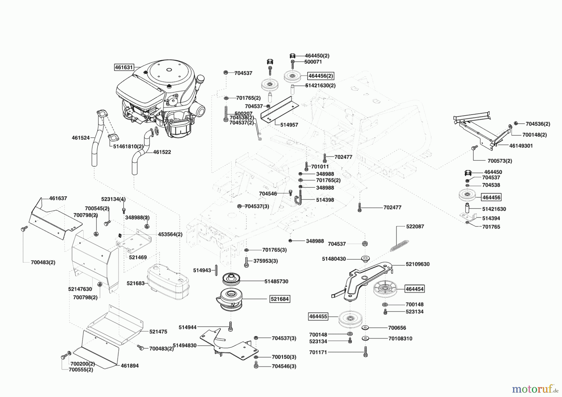  Powerline Gartentechnik Rasentraktor T 16-102 HD-H ab 01/2010 Seite 4