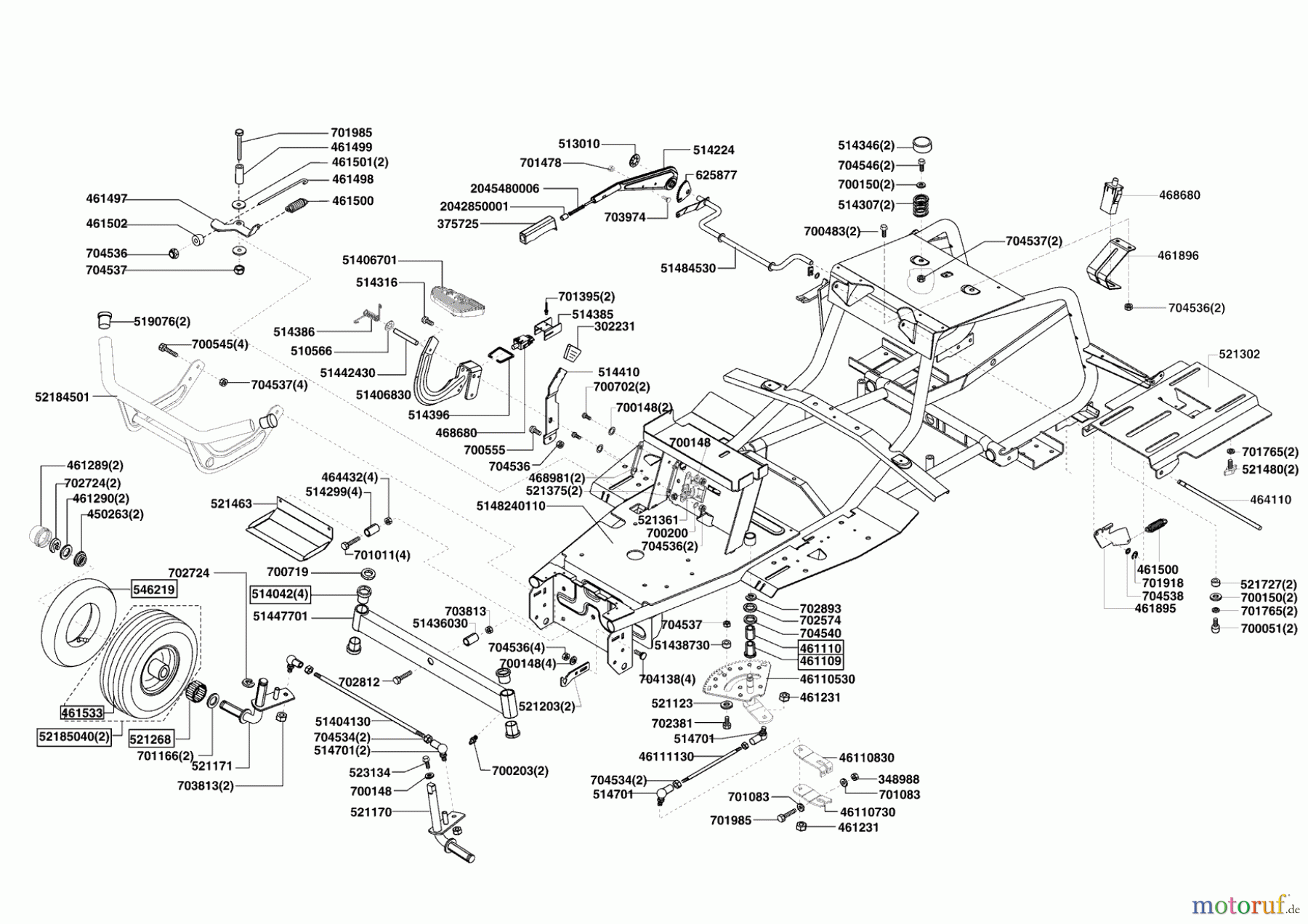 AL-KO Gartentechnik Rasentraktor VT 1000 ab 01/2010 Seite 2